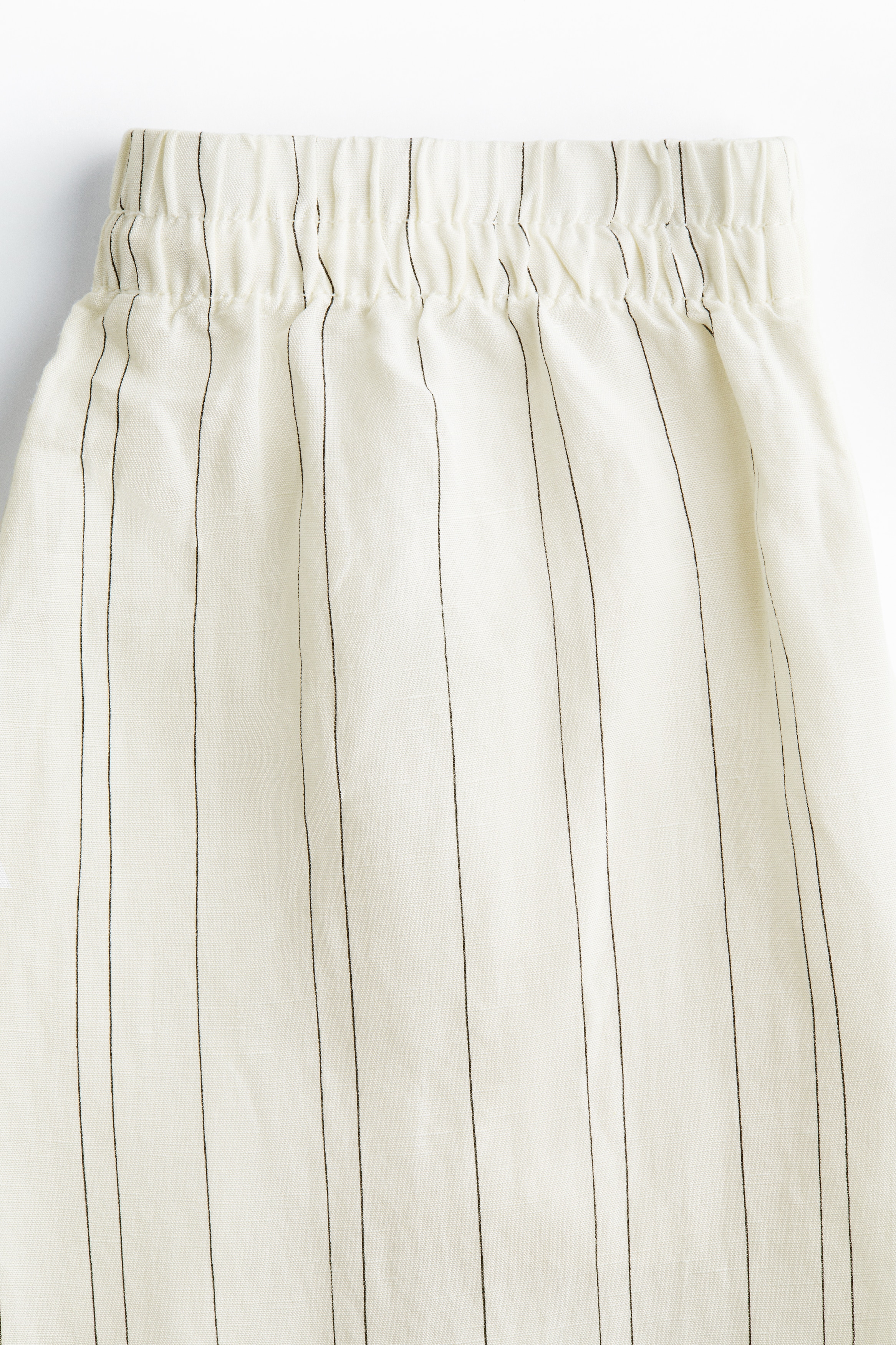 Linen-blend trousers