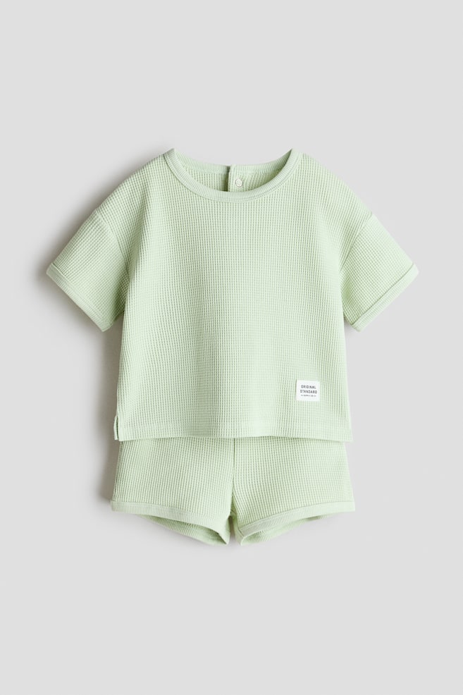 2-Piece Waffled Cotton Set