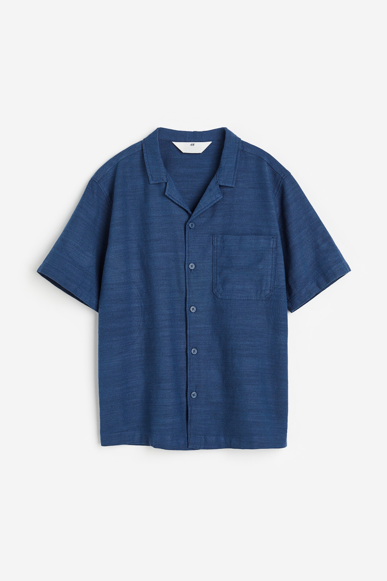 Cotton Resort Shirt - Dark blue/Khaki green/Tropical - 1