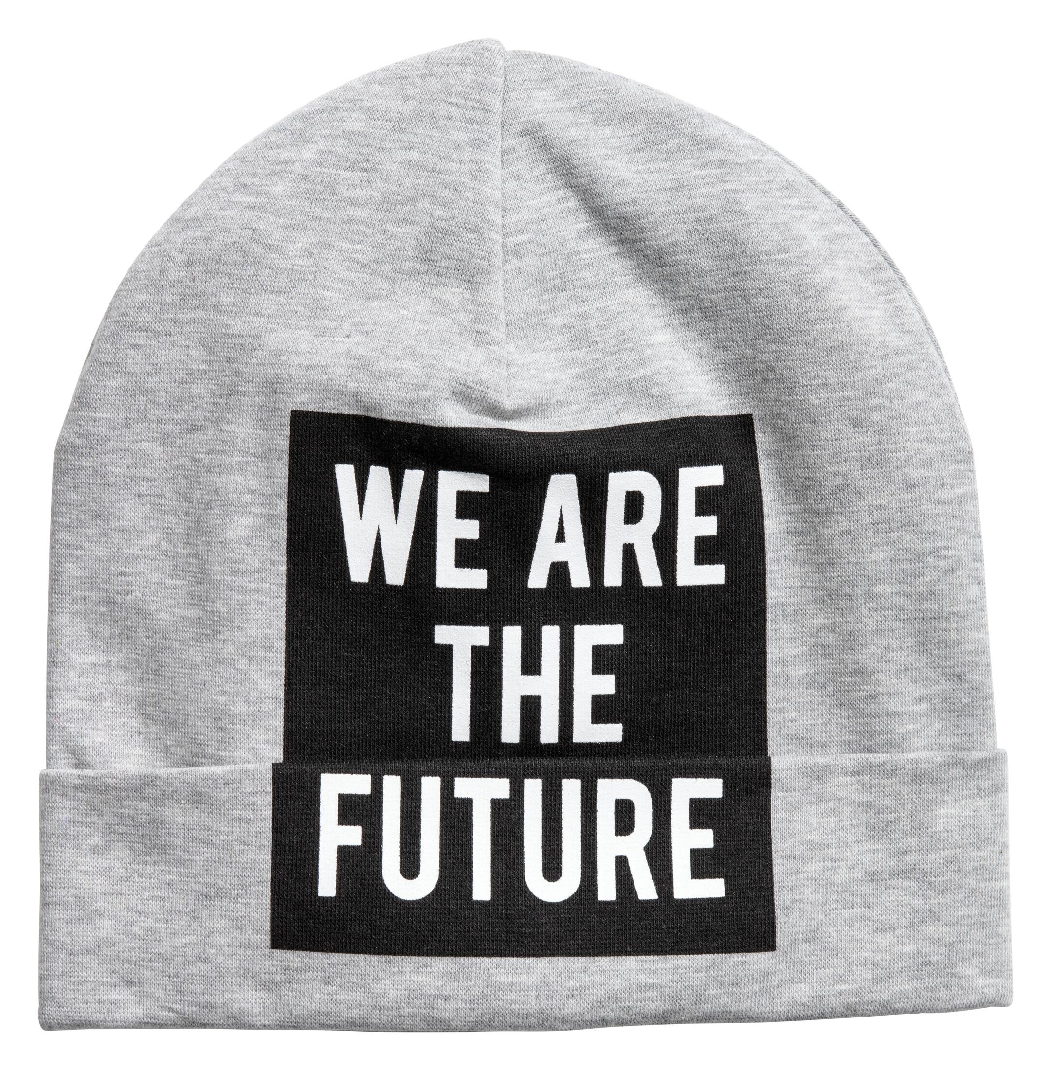 View larger image: Printed jersey hat - Grey marl - Kids | H&M GB 1
