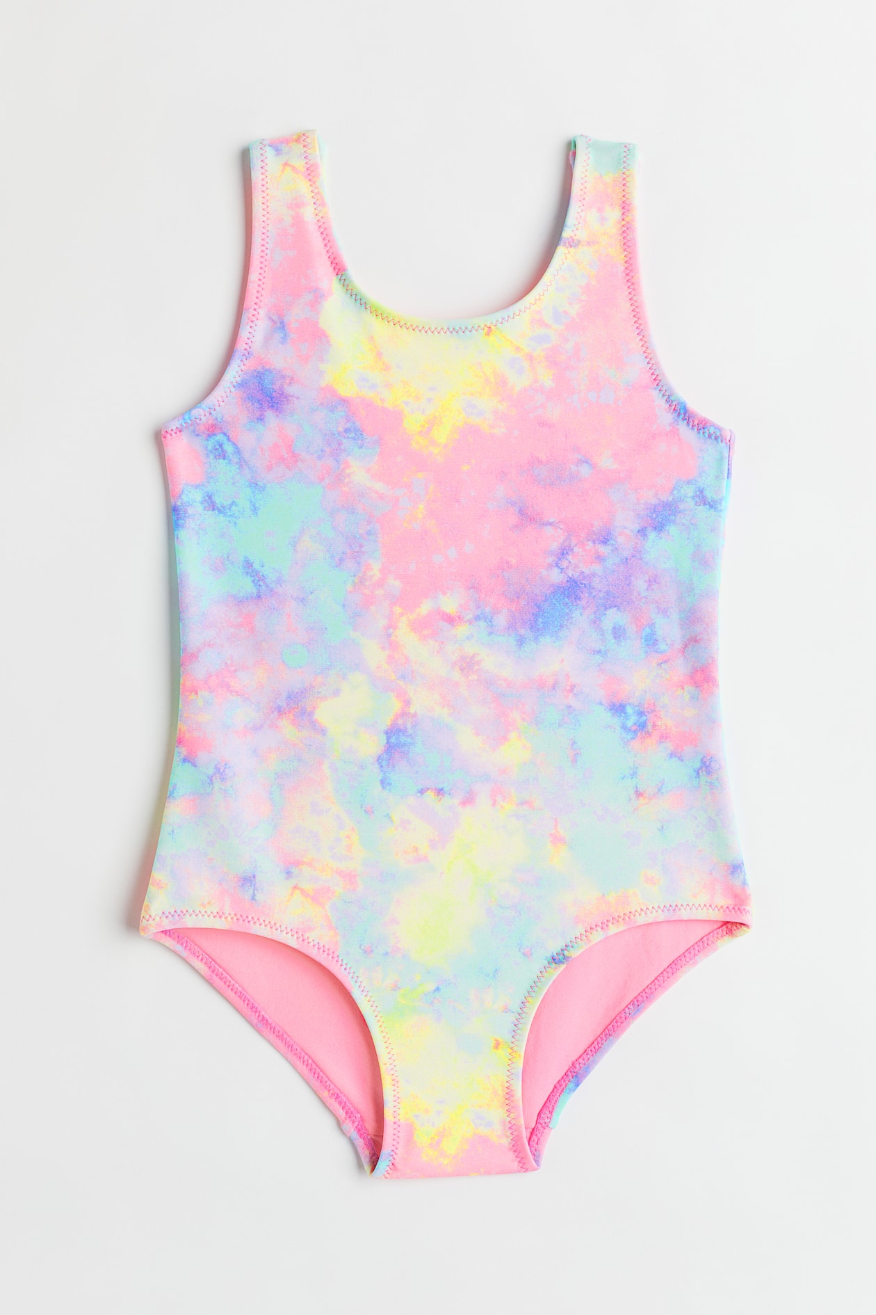 Patterned Swimsuit - Pink/tie-dye - Kids | H&M US