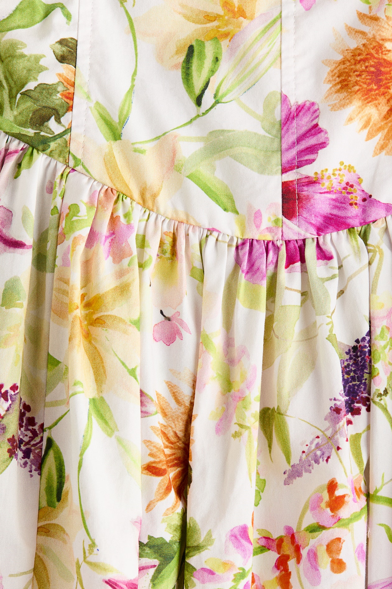 Cotton Strappy Dress with Flared Skirt - image 2