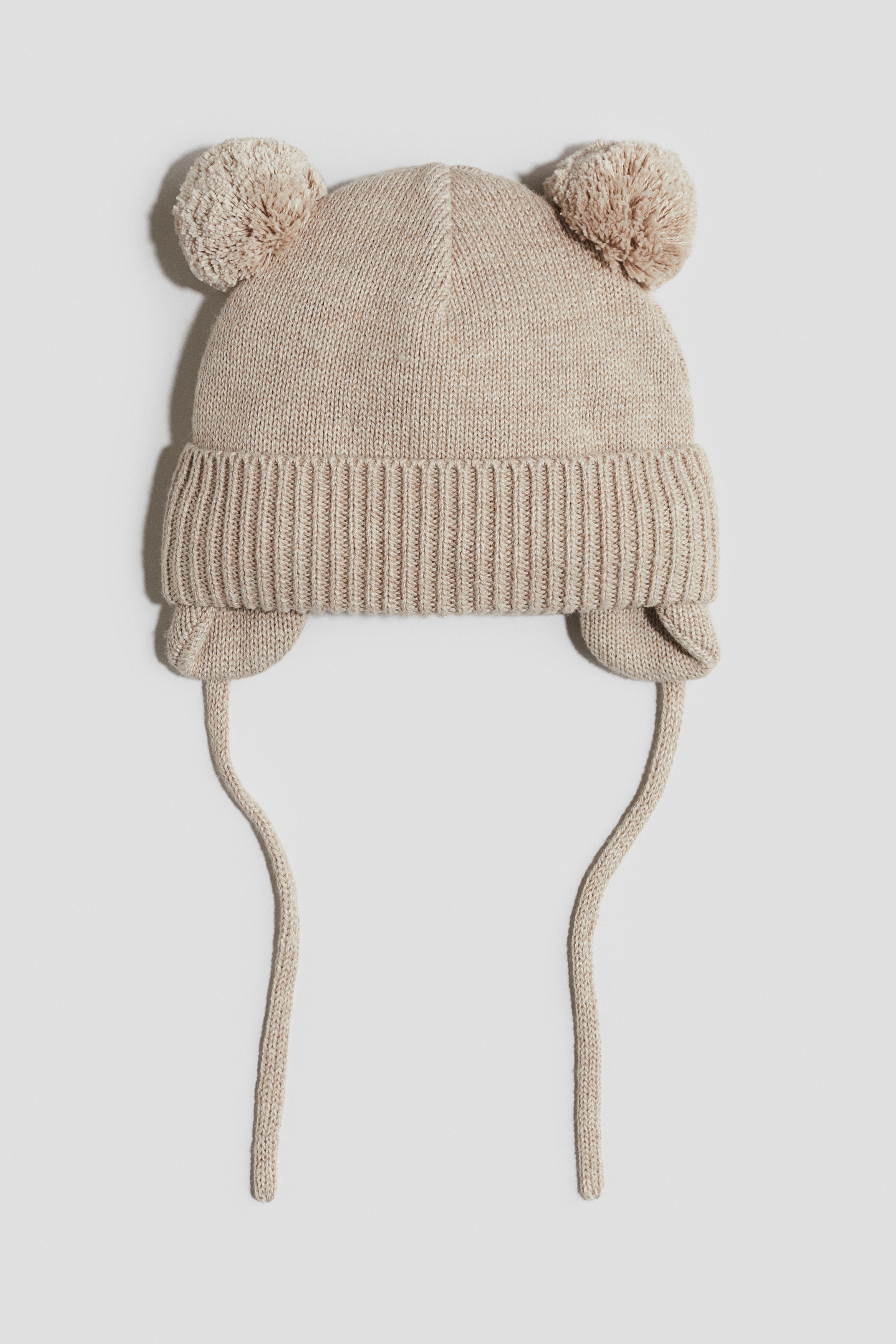 Bambino - Beige chiaro Berretto con fodera in pile e paraorecchie - Size: 74/80 (6-12M)  - H&M