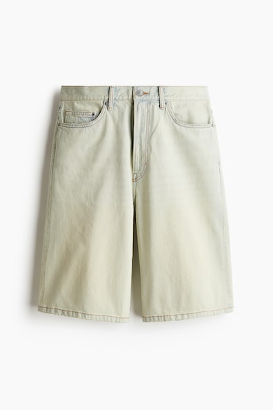 バギーデニムショートパンツ