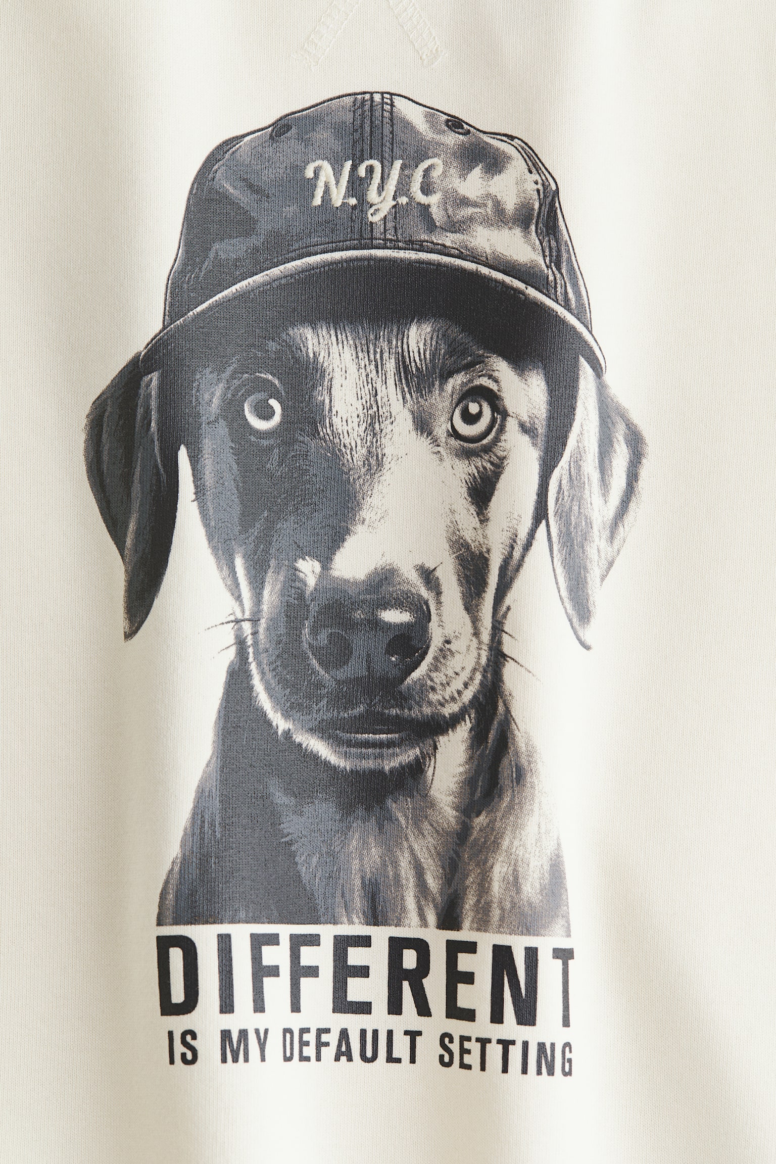 Printed sweatshirt - Cream/Dog - 2