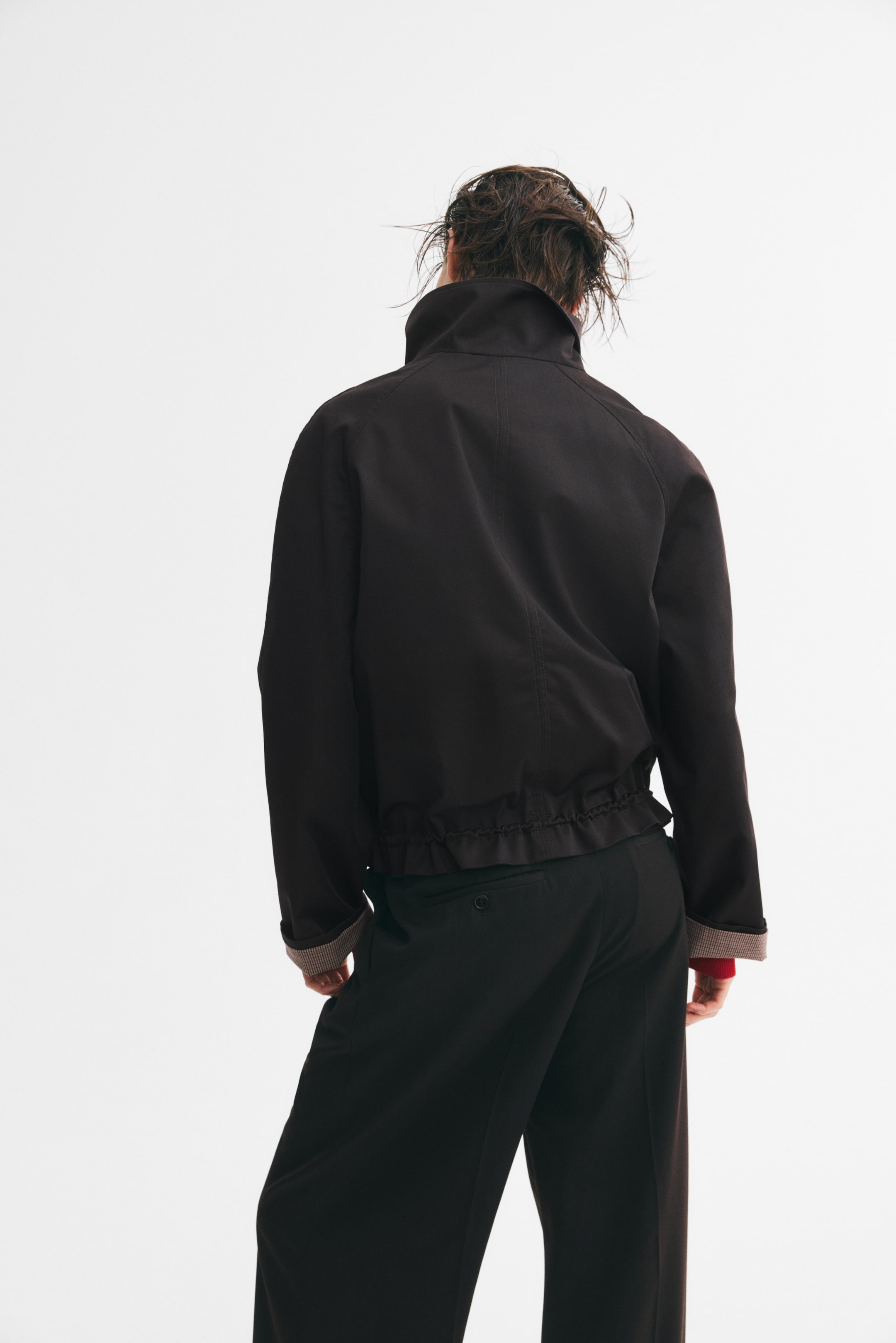 Женские куртки H&M Funnel-Collar Twill Jacket — фото 5
