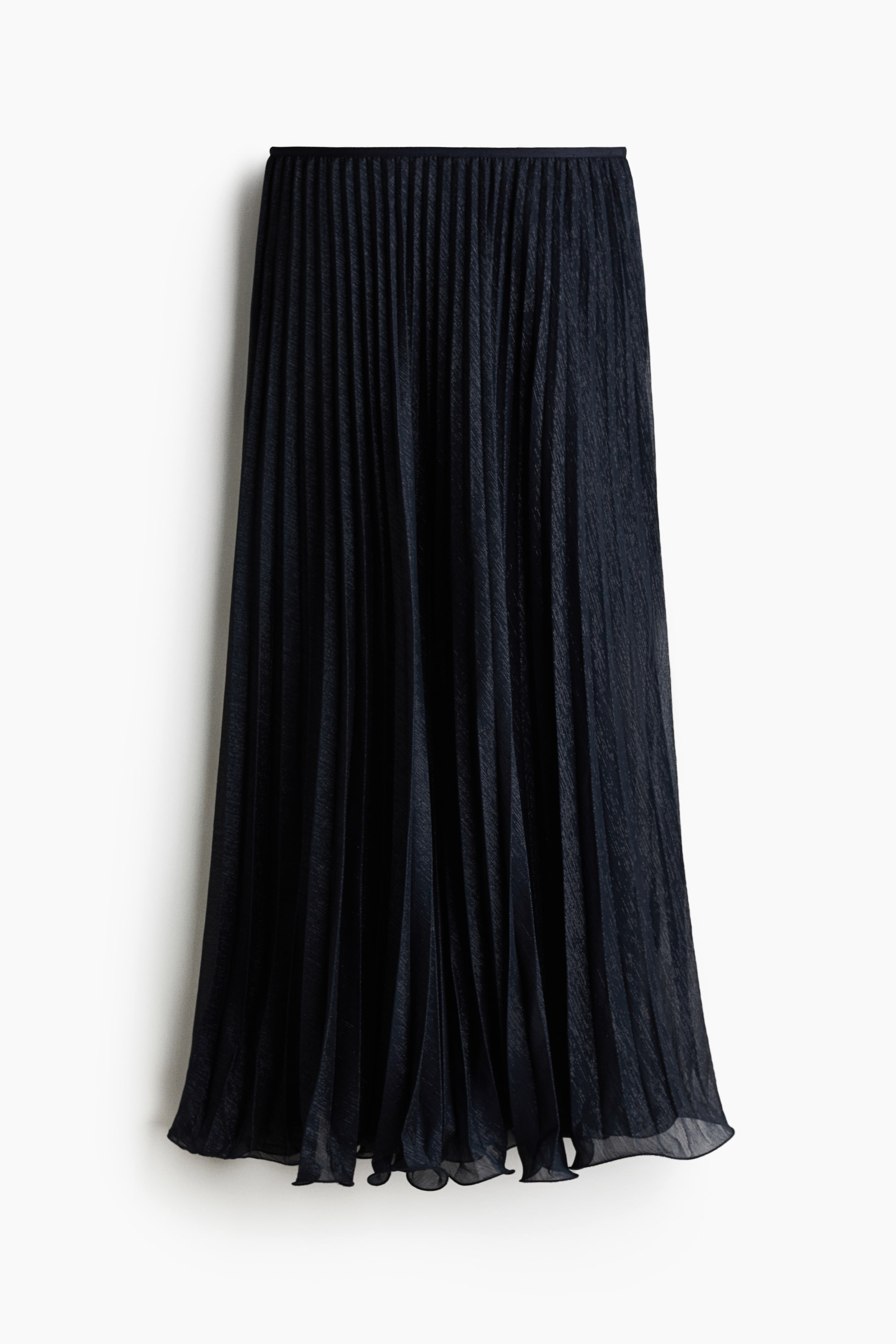 View larger image: Pleated maxi skirt - Navy blue - Ladies | H&M GB 3