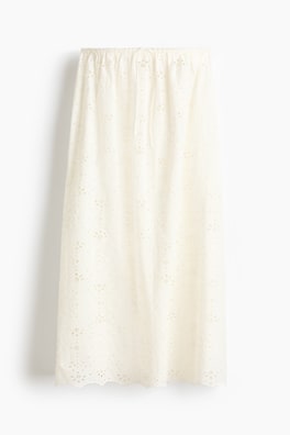 Strandkjol med broderie anglaise