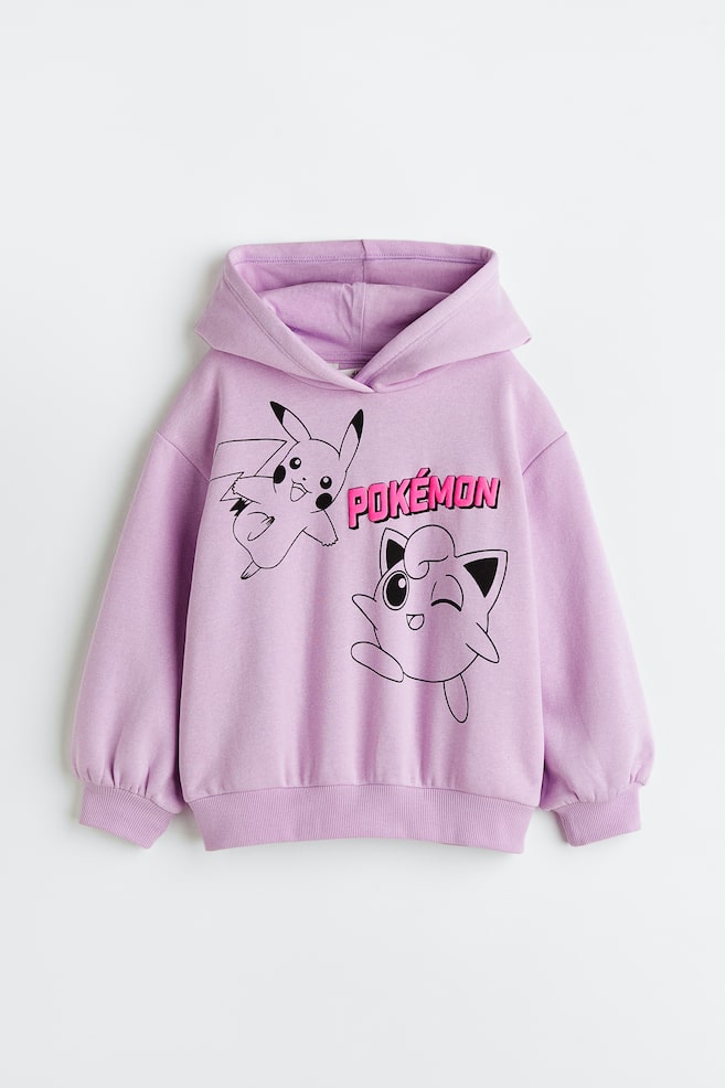 Printed hoodie - Light purple/Pokémon - 1