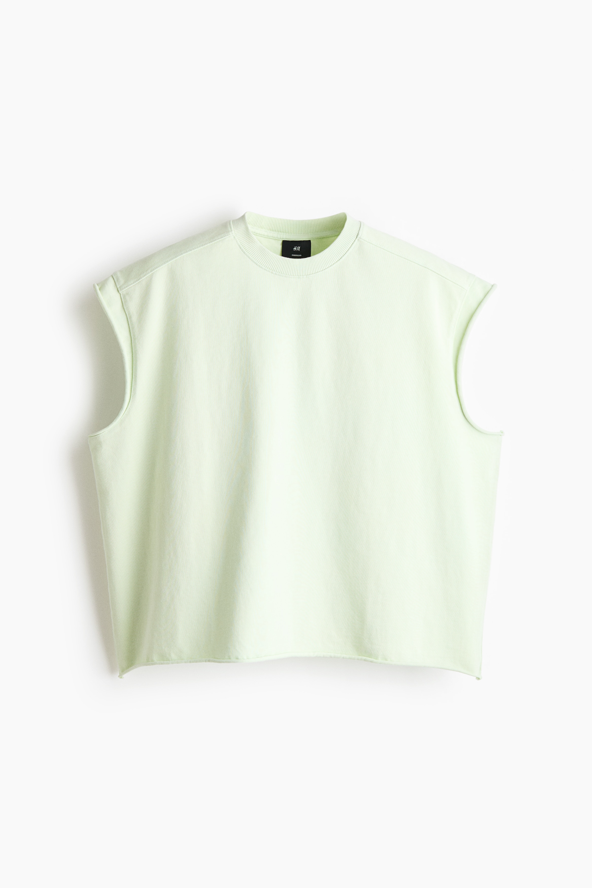 Camiseta sin mangas boxy Oversized Fit-Verde claro