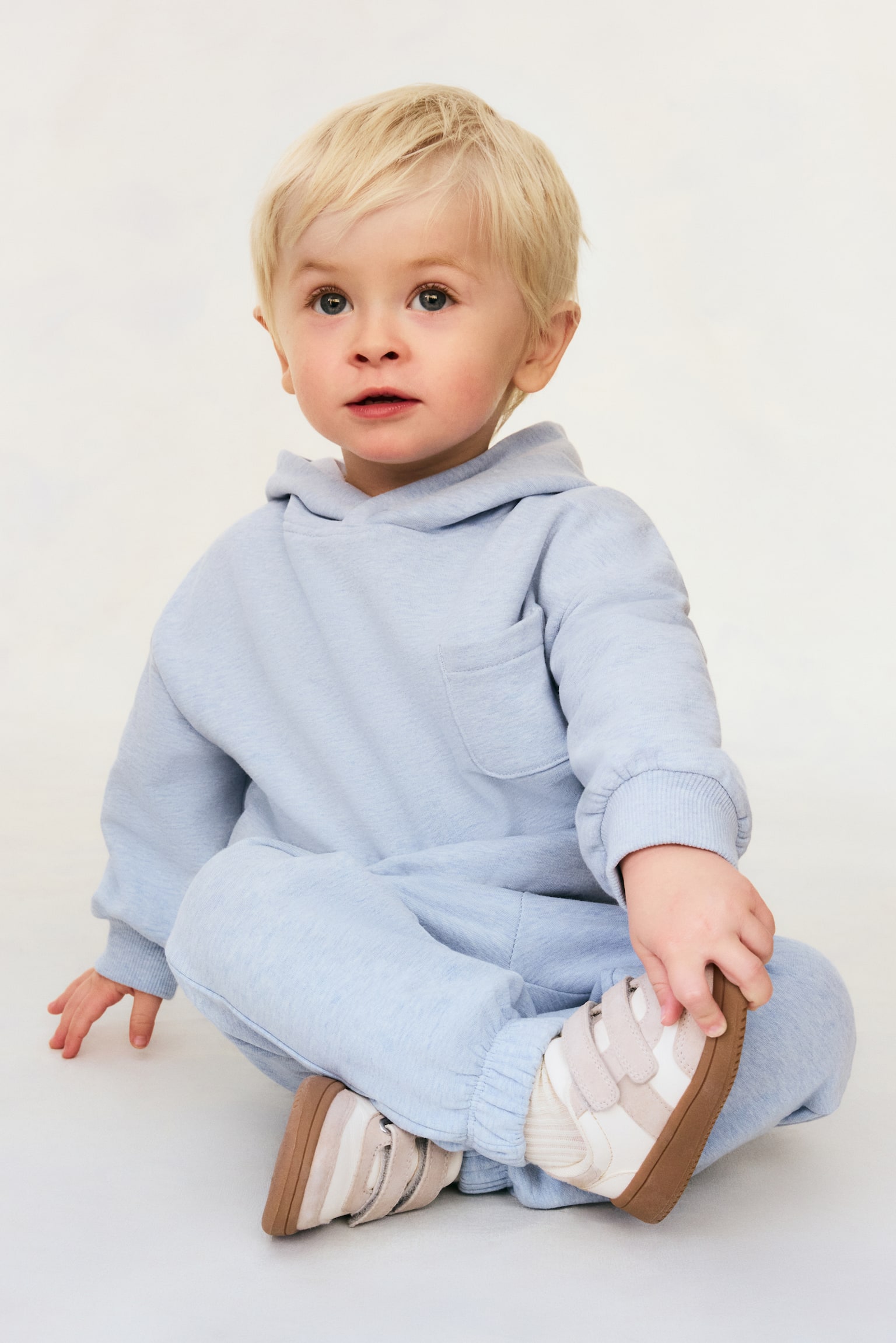 2-piece cotton sweatshirt set - Light blue - 2