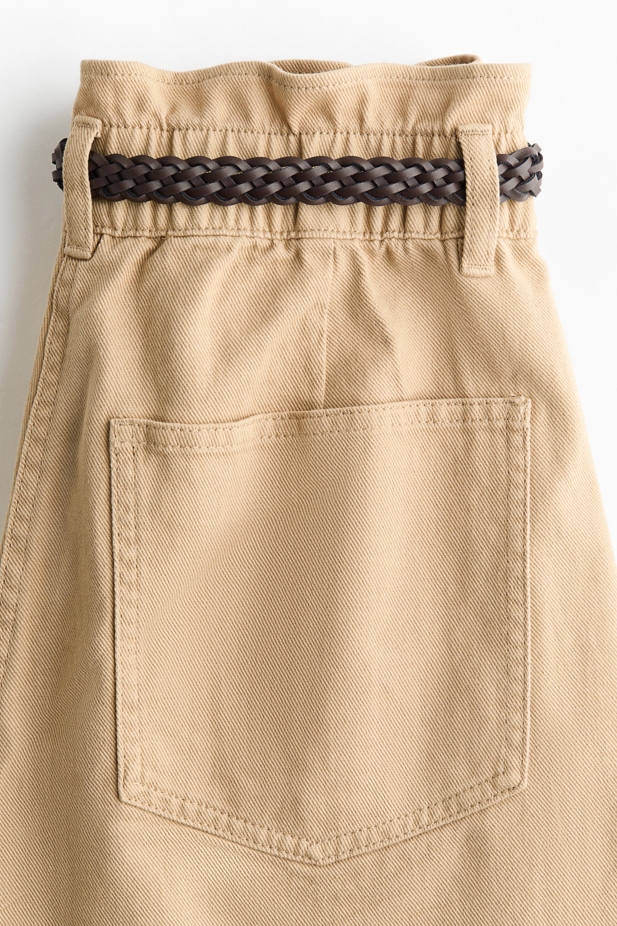 Женские брюки H&M Belted Barrel-Leg Pants — фото 3