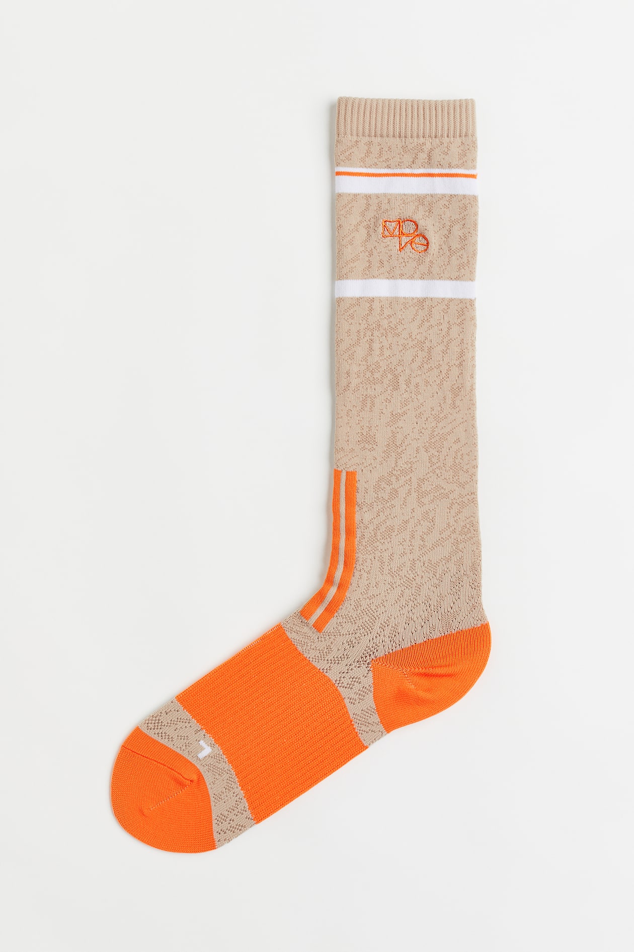 Sports socks Beige/Blockcoloured Ladies H&M GB
