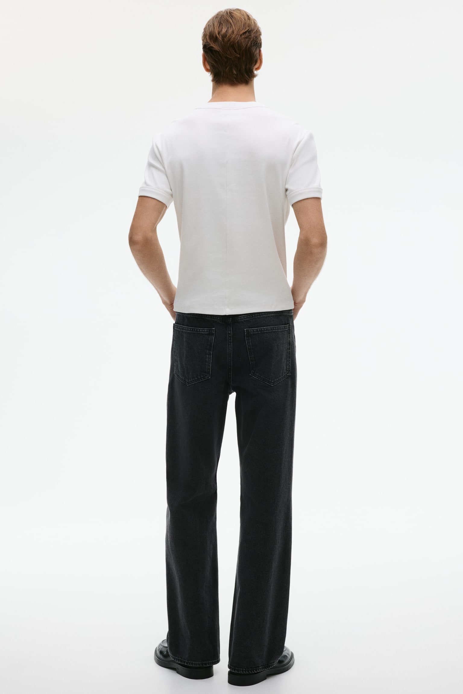 Relaxed jeans - Black/Light denim blue - 4