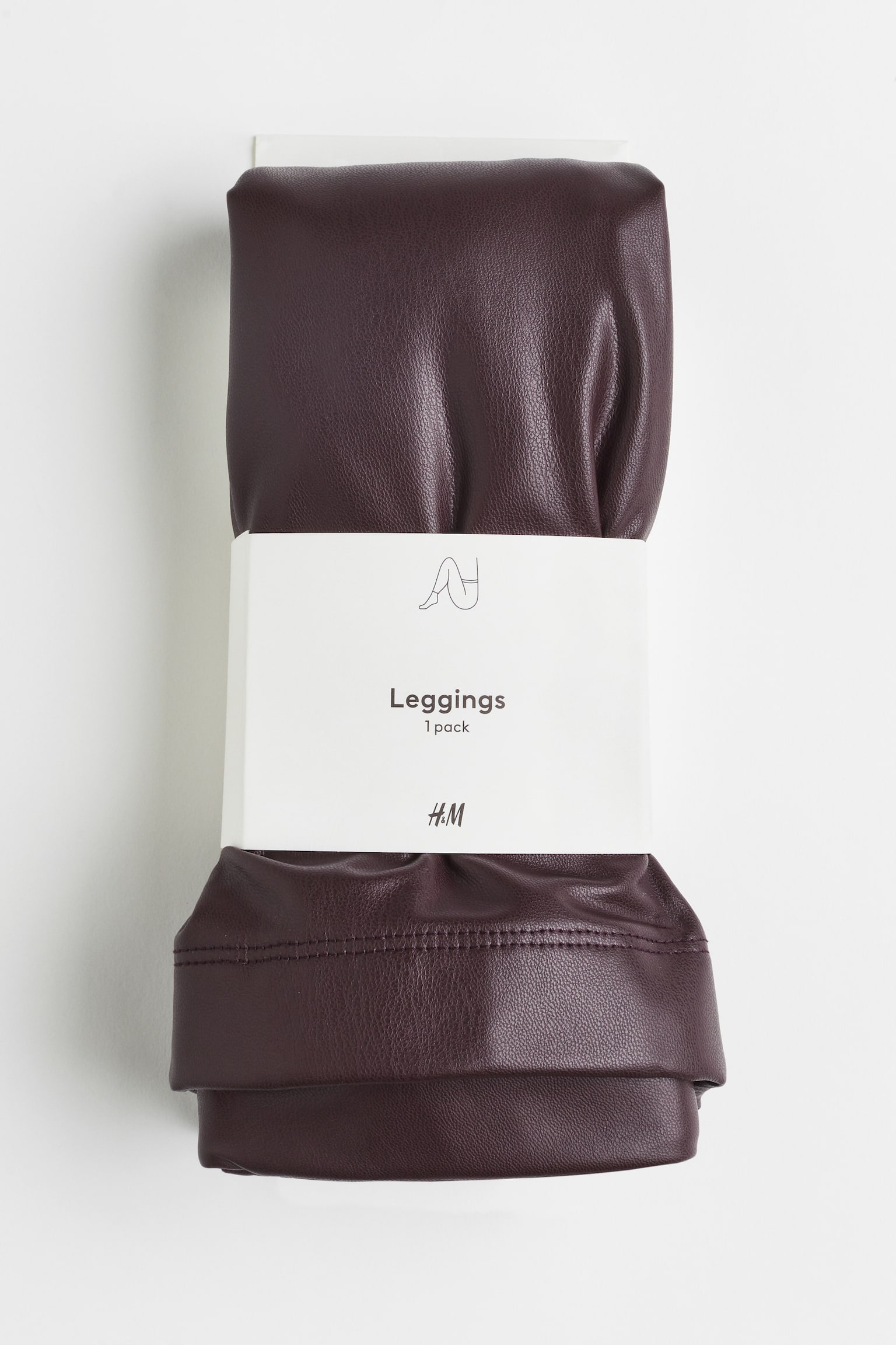 Coated leggings - Dark purple/Black/Dark brown/Dark green/Dark beige/Light greige
