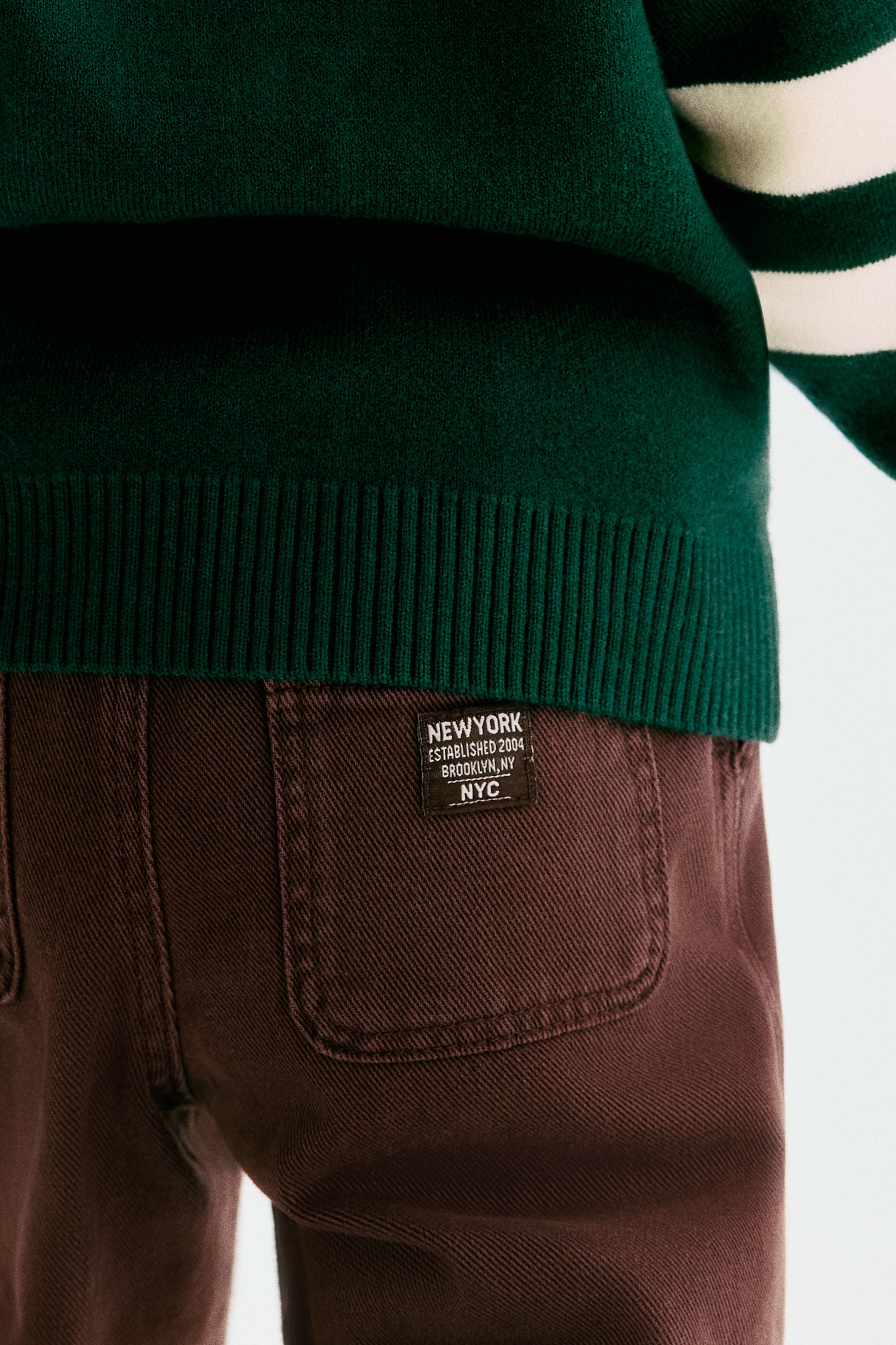 Детские джинсы H&M Cotton Twill Pants — фото 4