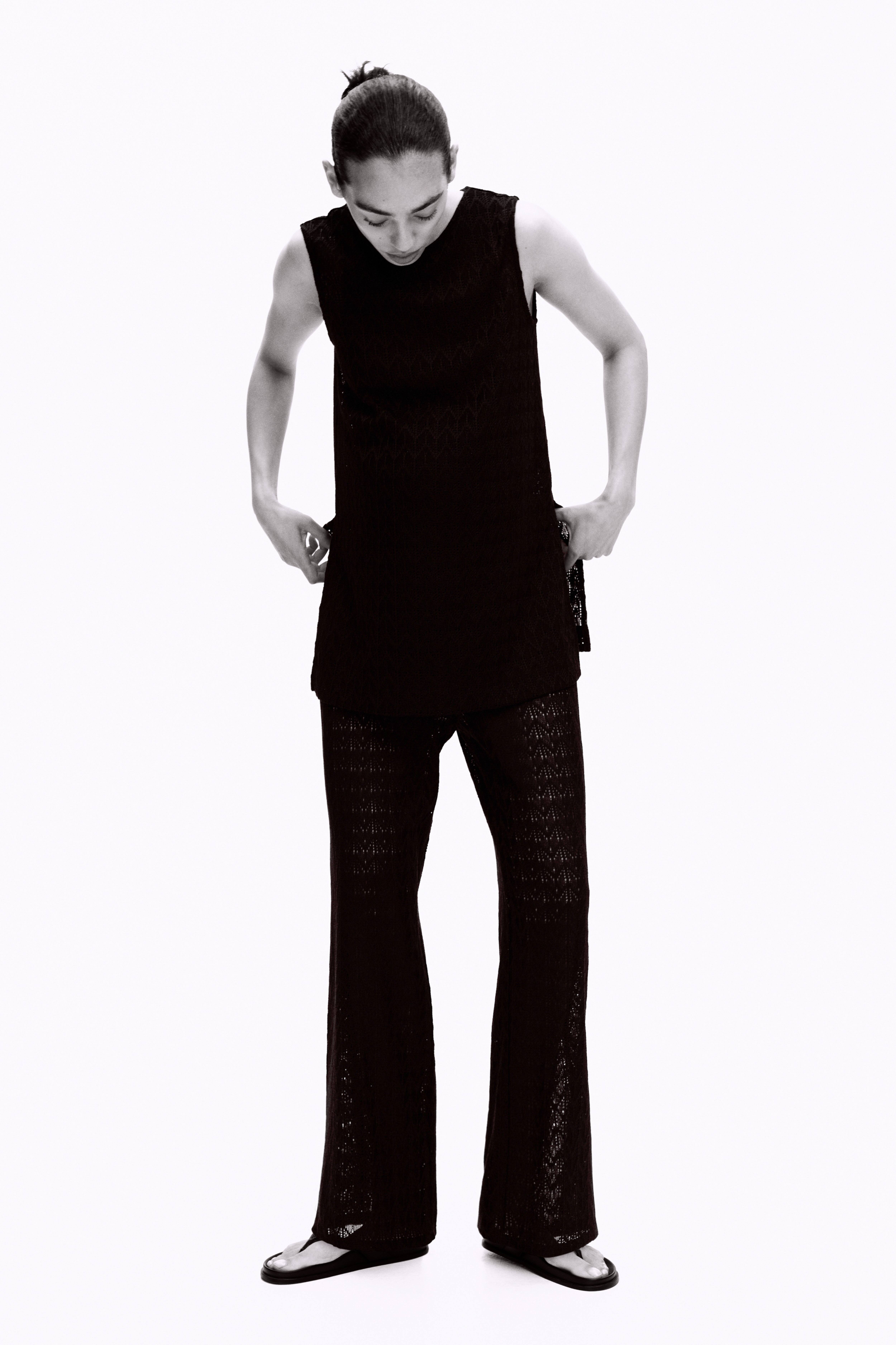 MAMA Pointelle-Knit Drawstring Pants
