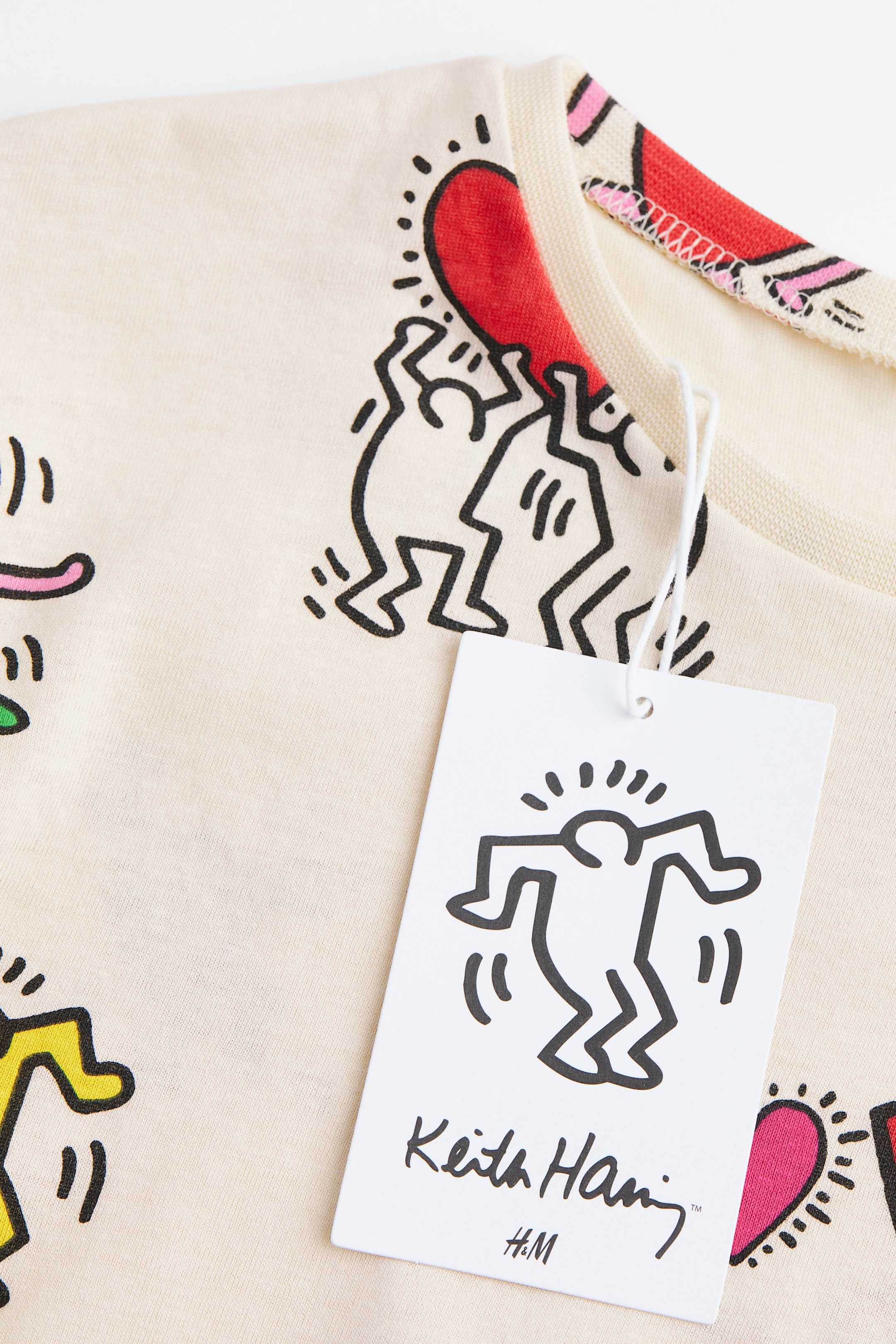 View larger image: Printed jersey pyjamas - Light beige/Keith Haring - Kids | H&M IN 3