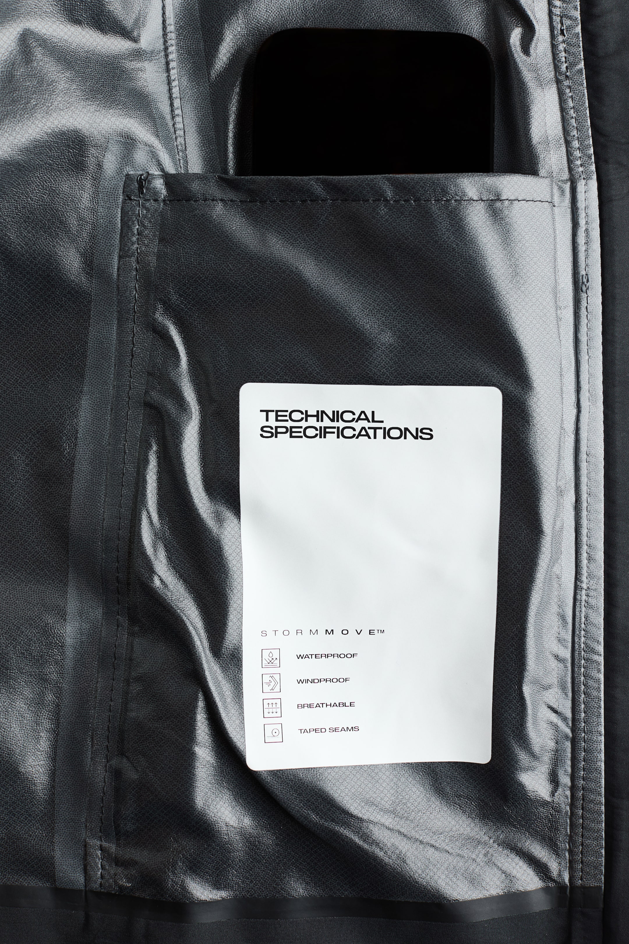 Женские куртки H&M Oversized Rain Jacket with StormMove™ — фото 8