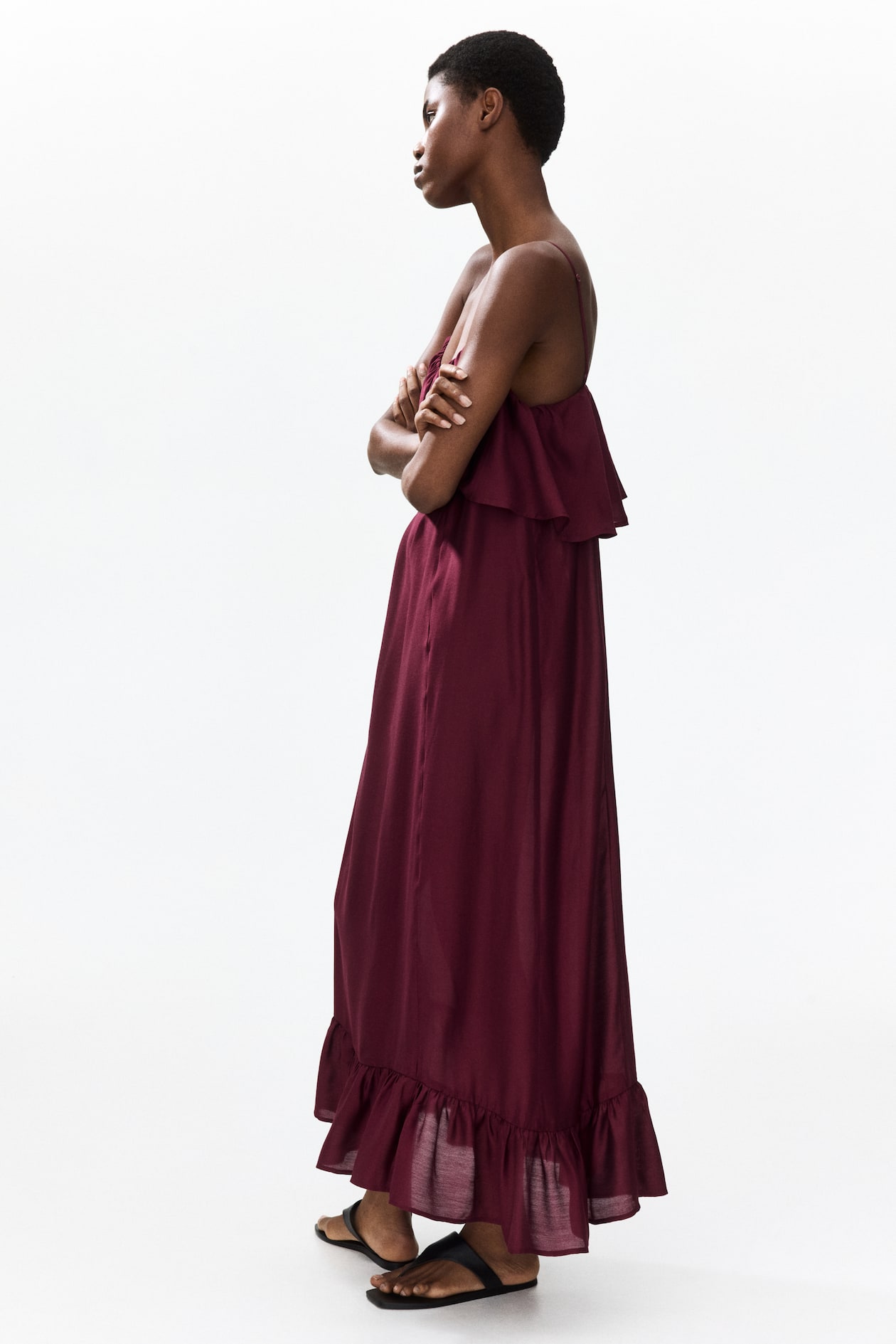 button down maxi dress tiered button-down – Lauren Liess 15 Plus Size Wedding Size:16-18 Fiesta