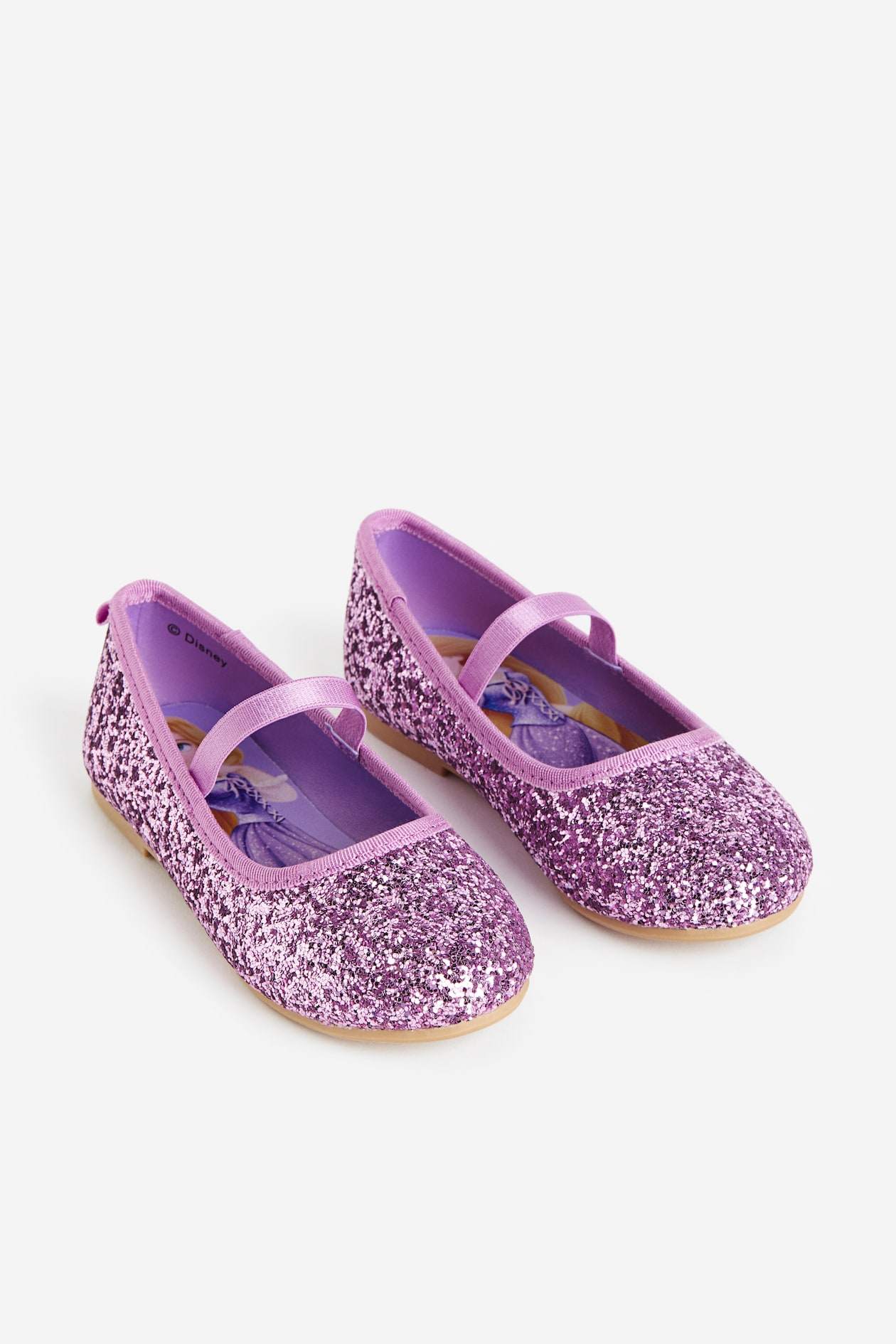 Glittery Ballet Flats Purple/Tangled Kids H&M PH