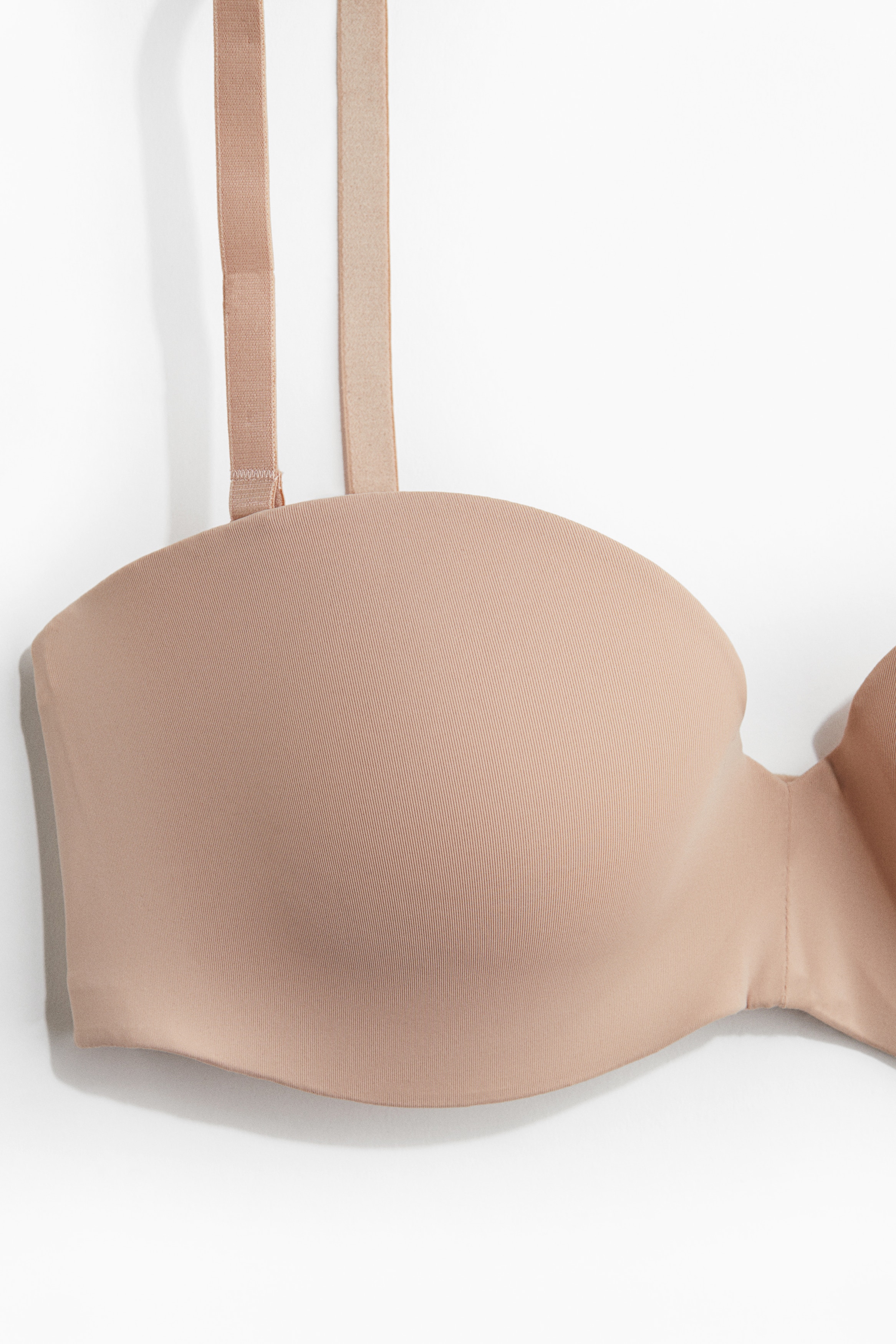 Padded microfibre balconette bra