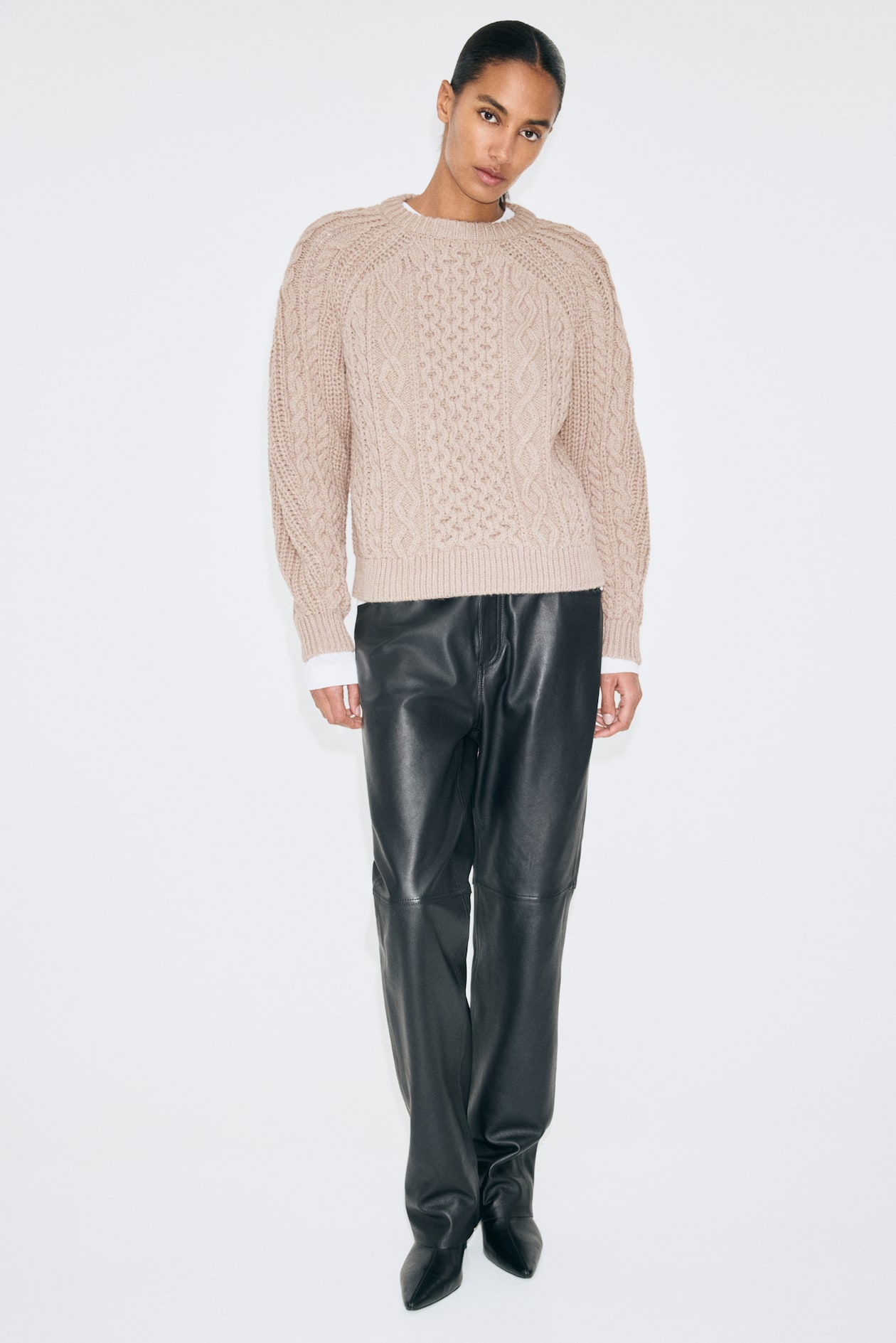 Cable-Knit Sweater - image 2