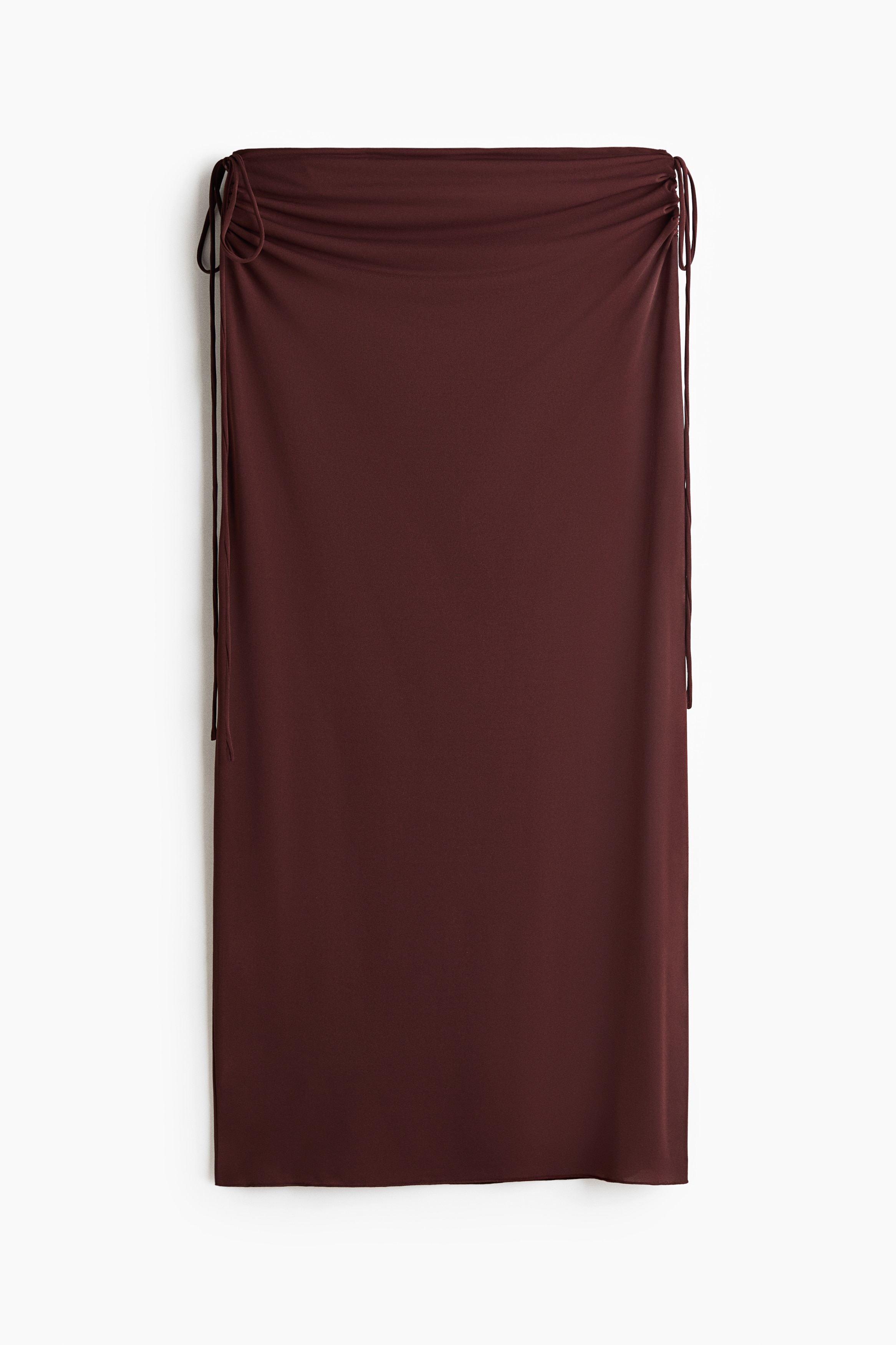 Drawstring-detail beach skirt