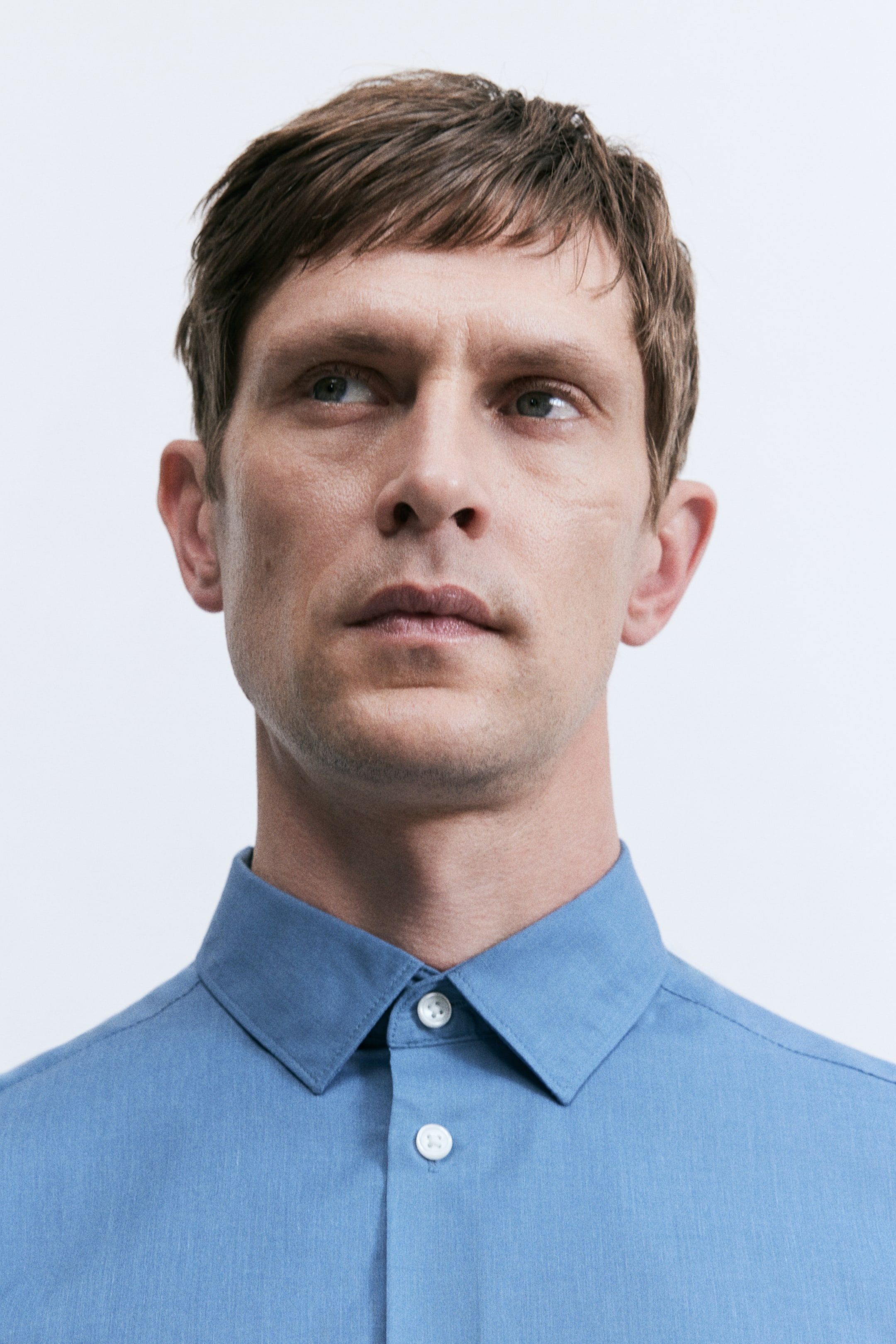 View larger image: Slim Fit Easy-iron shirt - Blue - Men | H&M IN 3