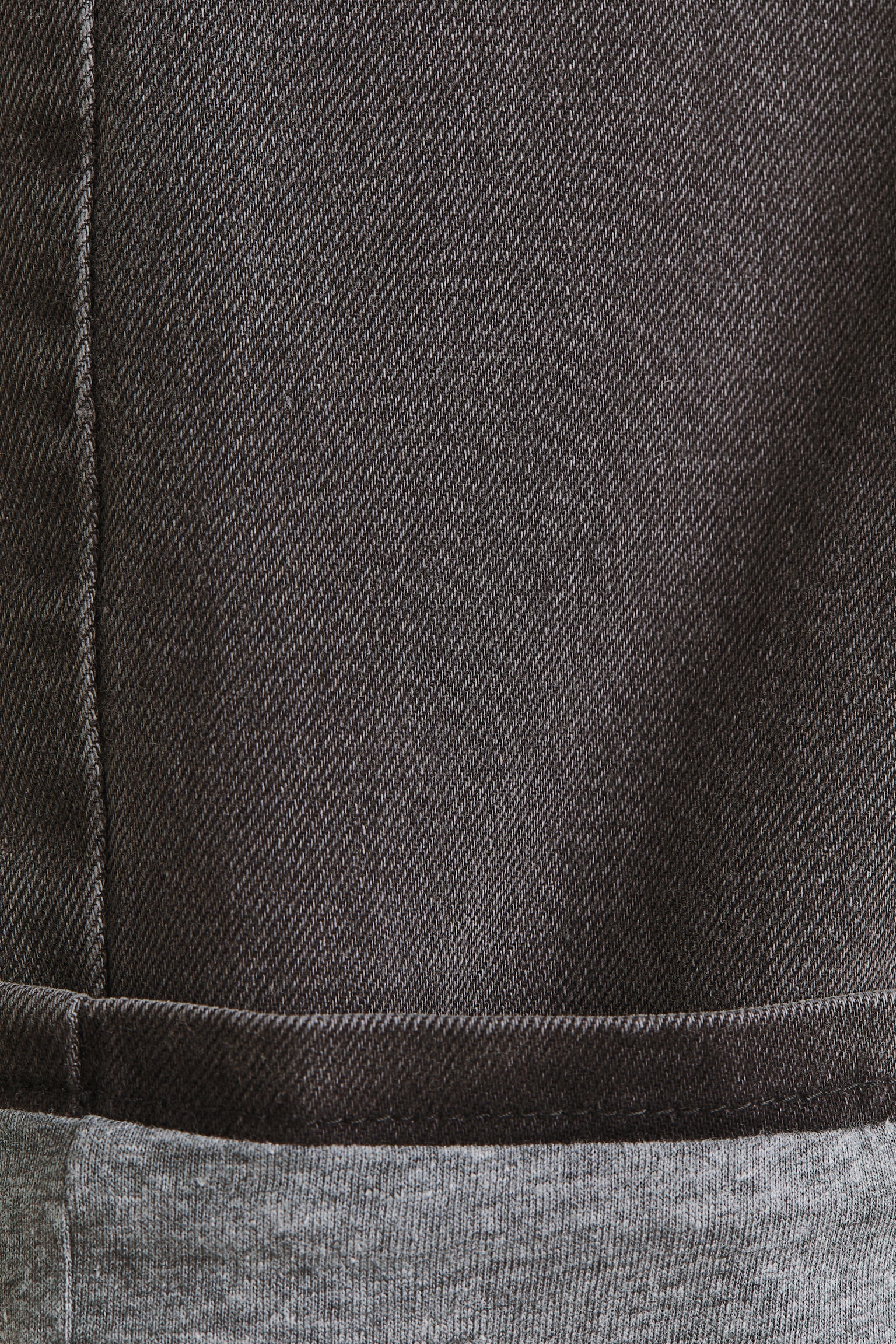 Детские джинсы H&M Slim Fit Lined, цвет: Джинсовый чёрный — фото 4