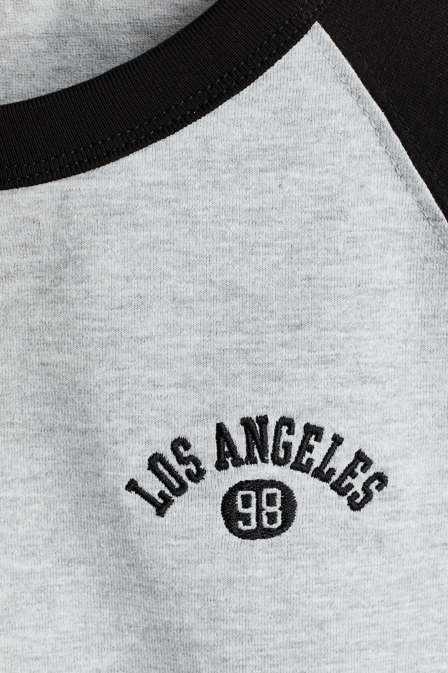 Raglan T-shirt - Grey marl/Los Angeles/White/NYC - 3