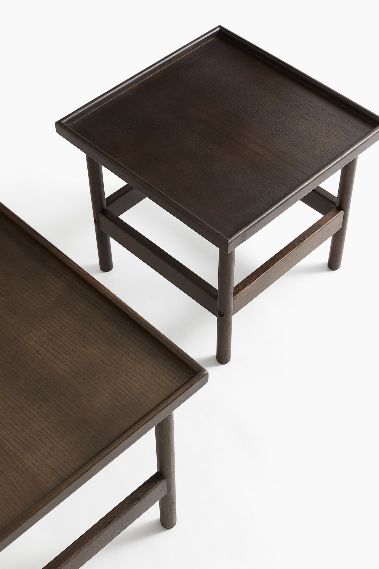 Wooden nesting tables - Dark brown - 3