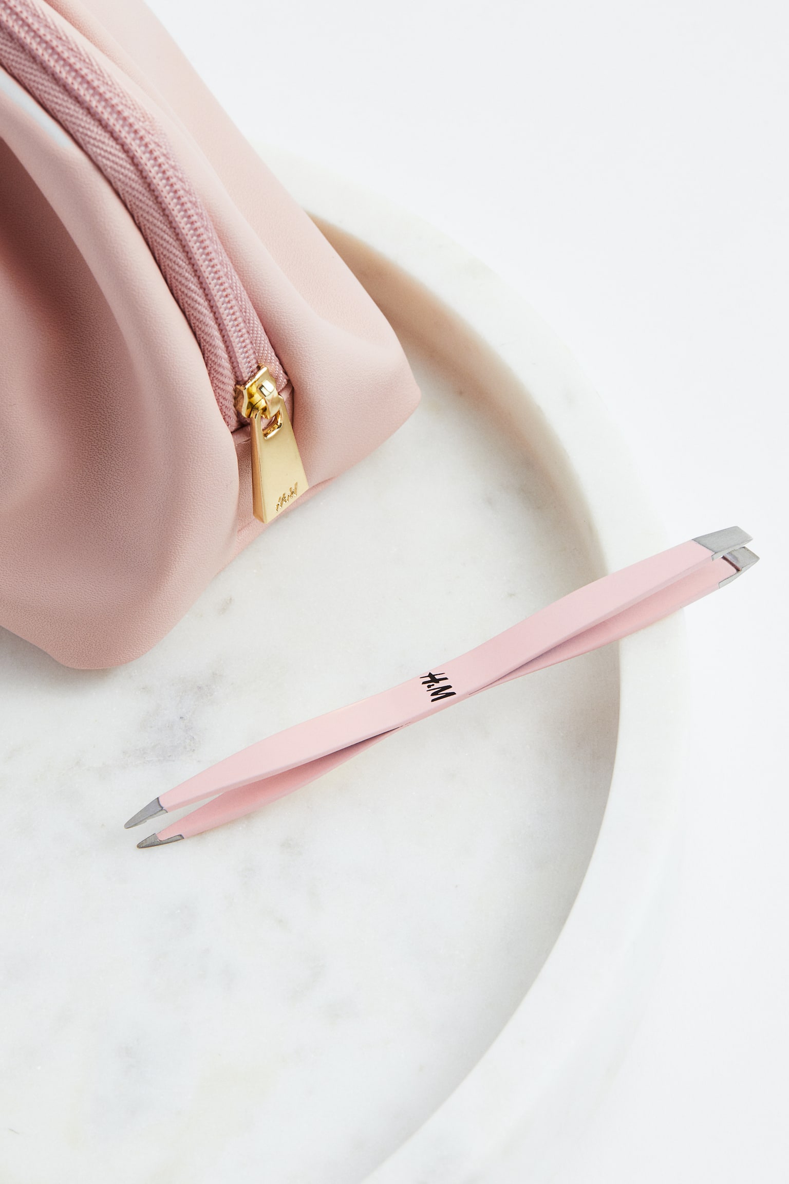 Double-ended tweezers - Light pink - 3