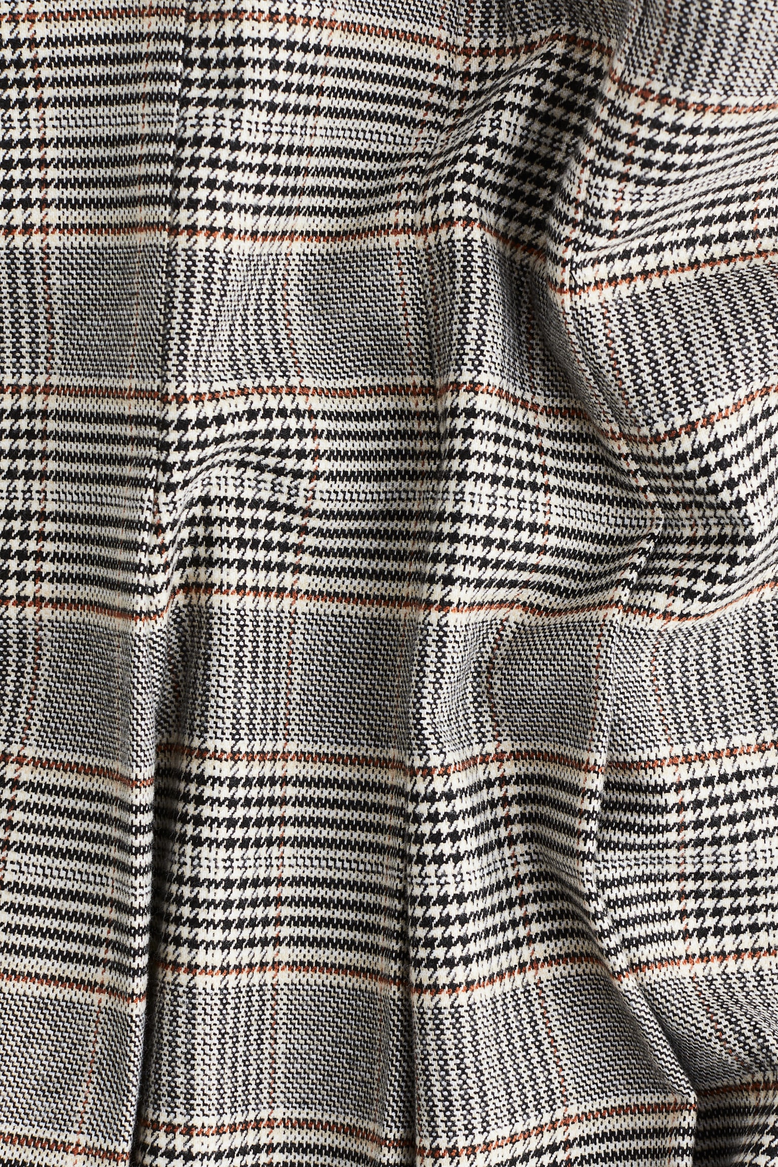 Женская юбка H&M Pleated, цвет: Бежевый / Клетчатый — фото 2