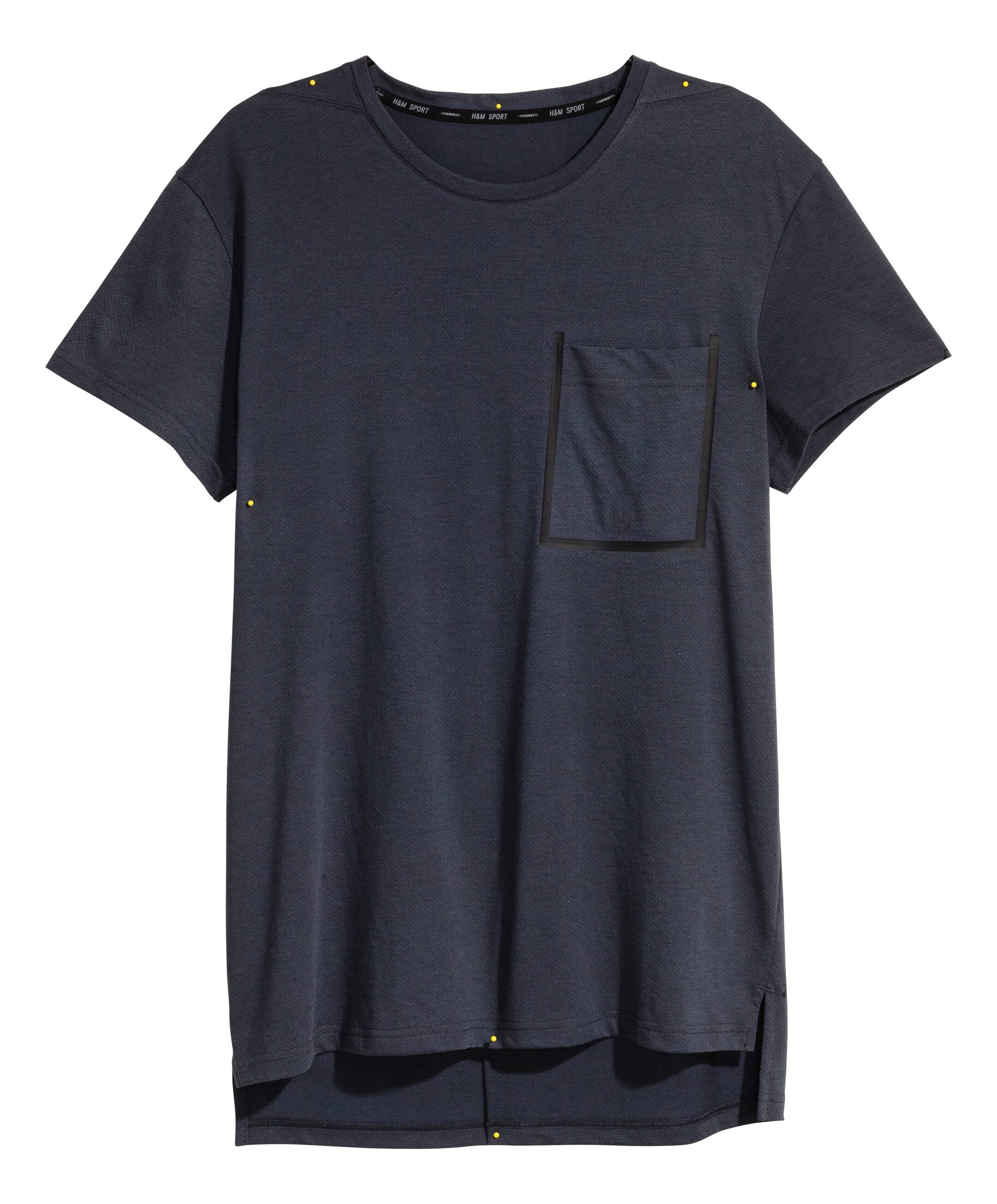 View larger image: Short-sleeved sports top - Dark grey-blue - Men | H&M GB 1
