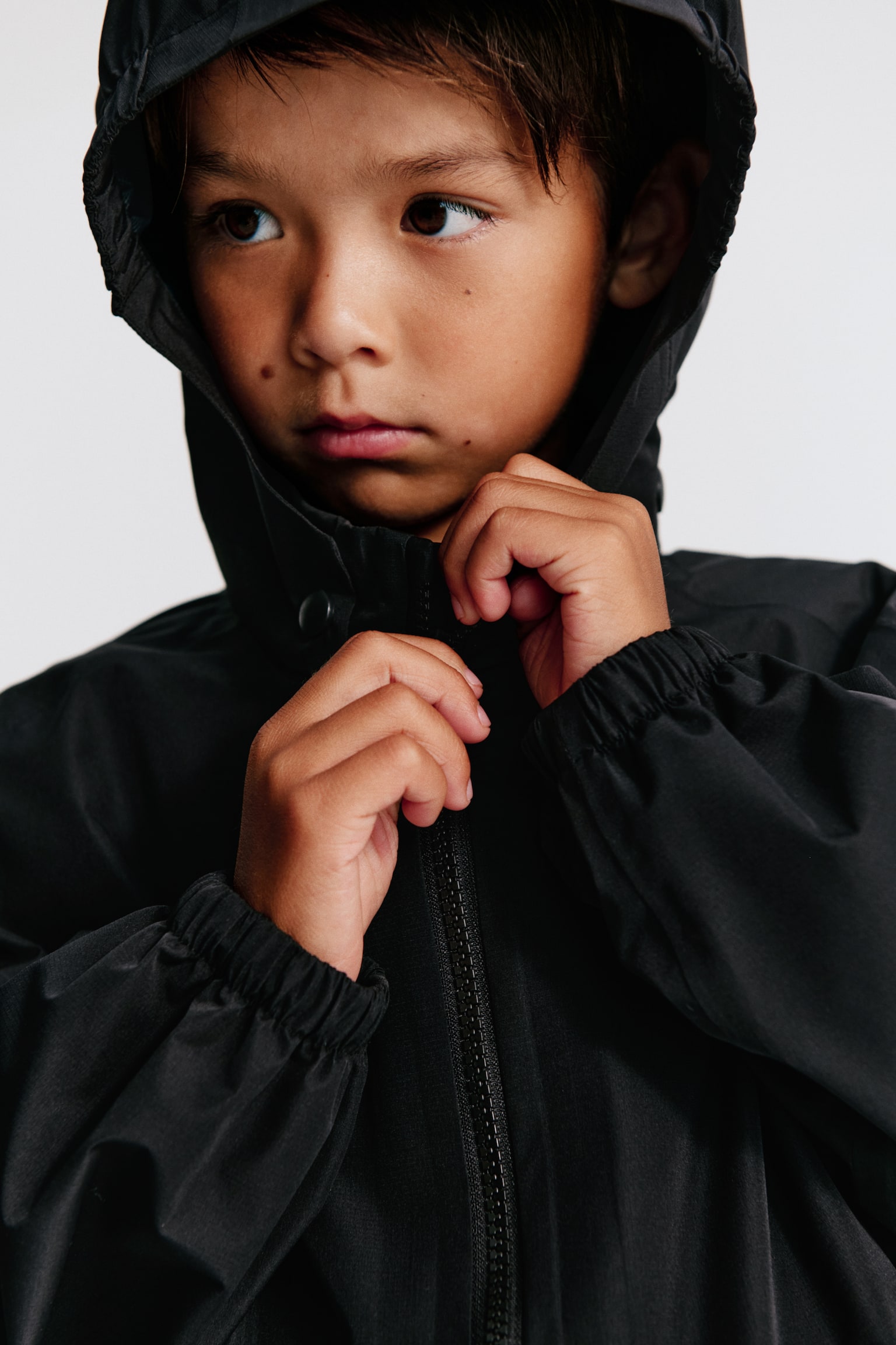 Детская куртка H&M Rain Jacket, цвет: Чёрный — фото 3