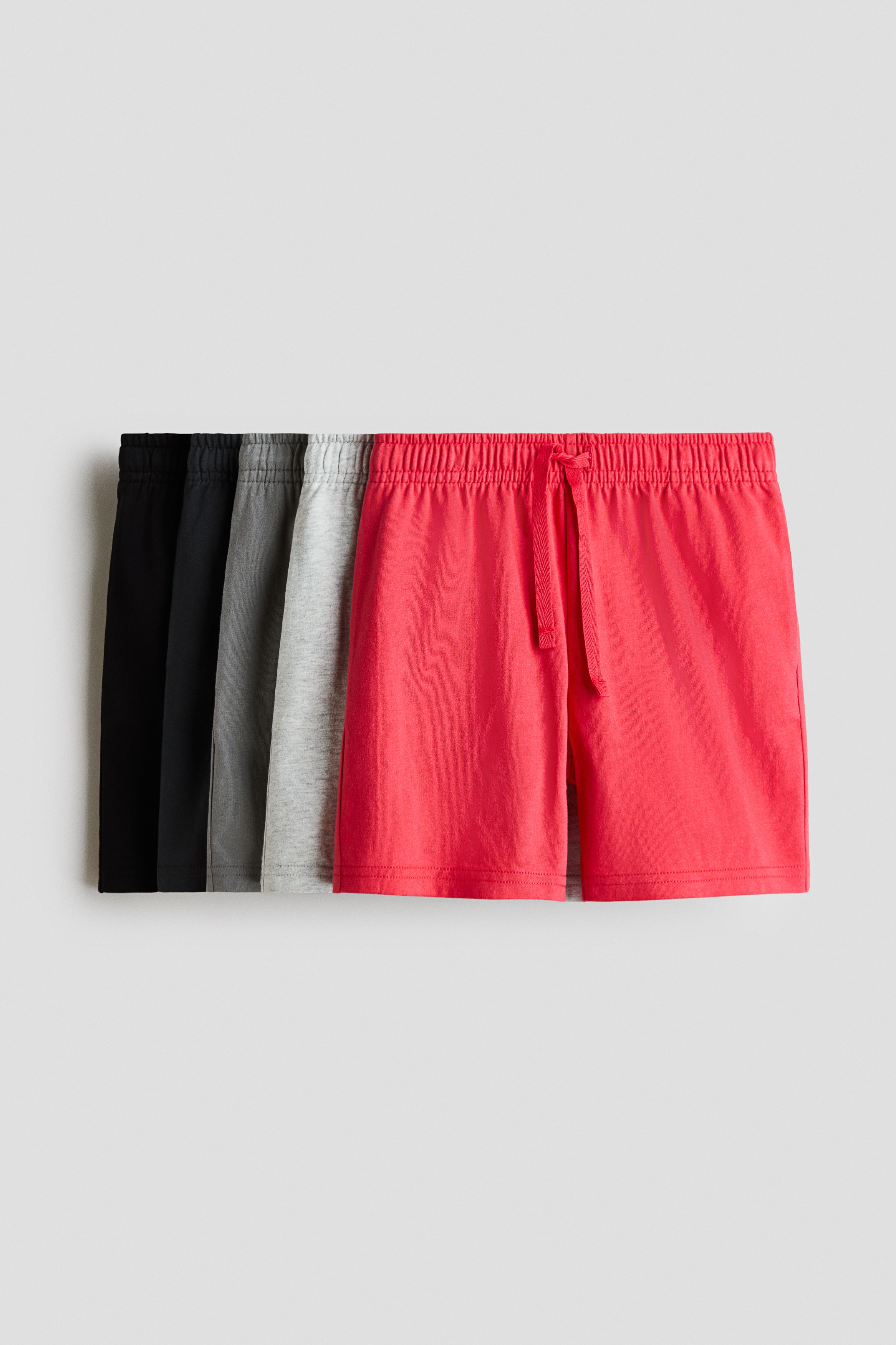 Navy blue/light blue 5-Pack Cotton Jersey Shorts for kids | H&M US