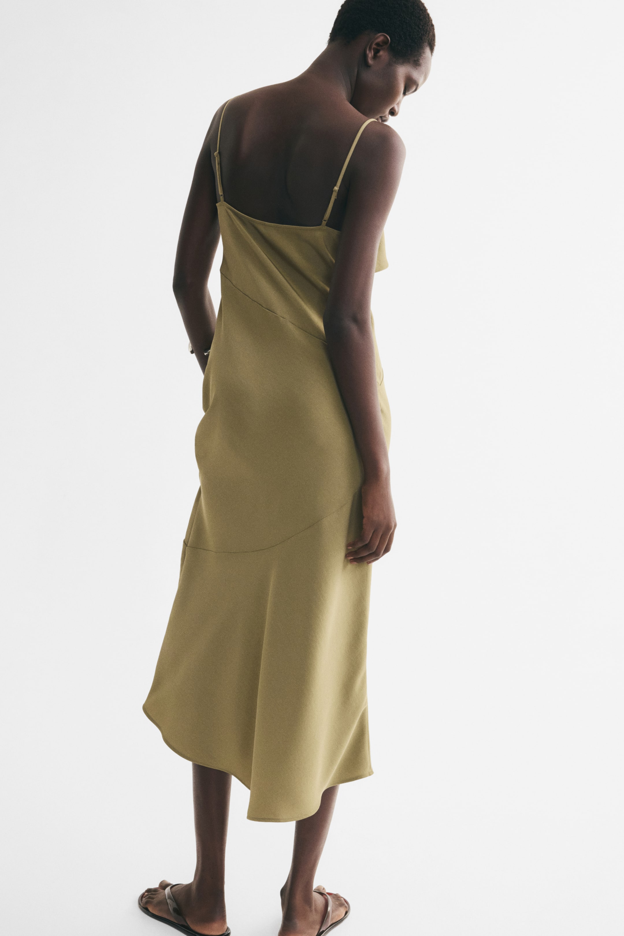 Asymmetric Strappy Dress