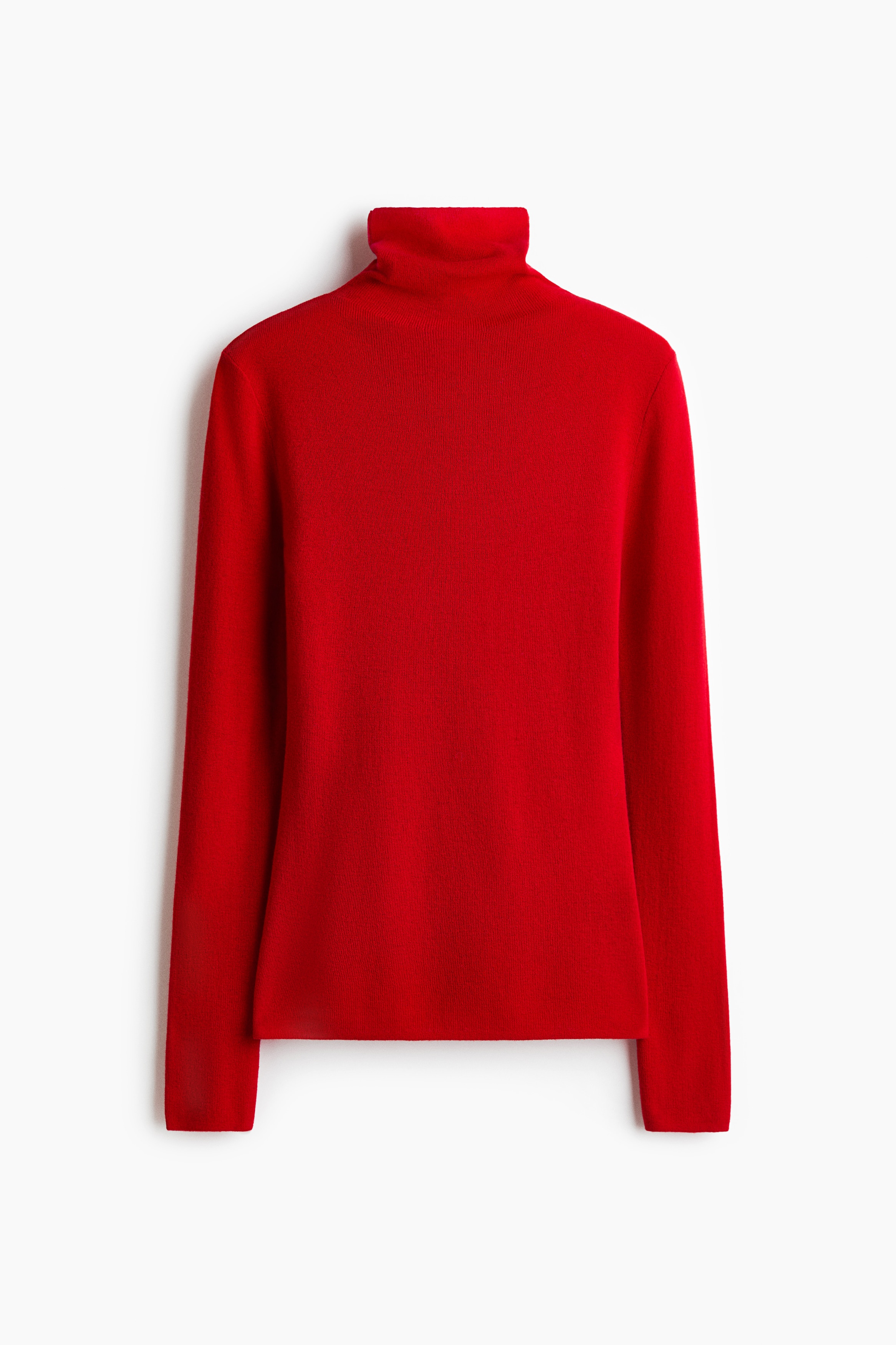 Cashmere-blend polo-neck jumper