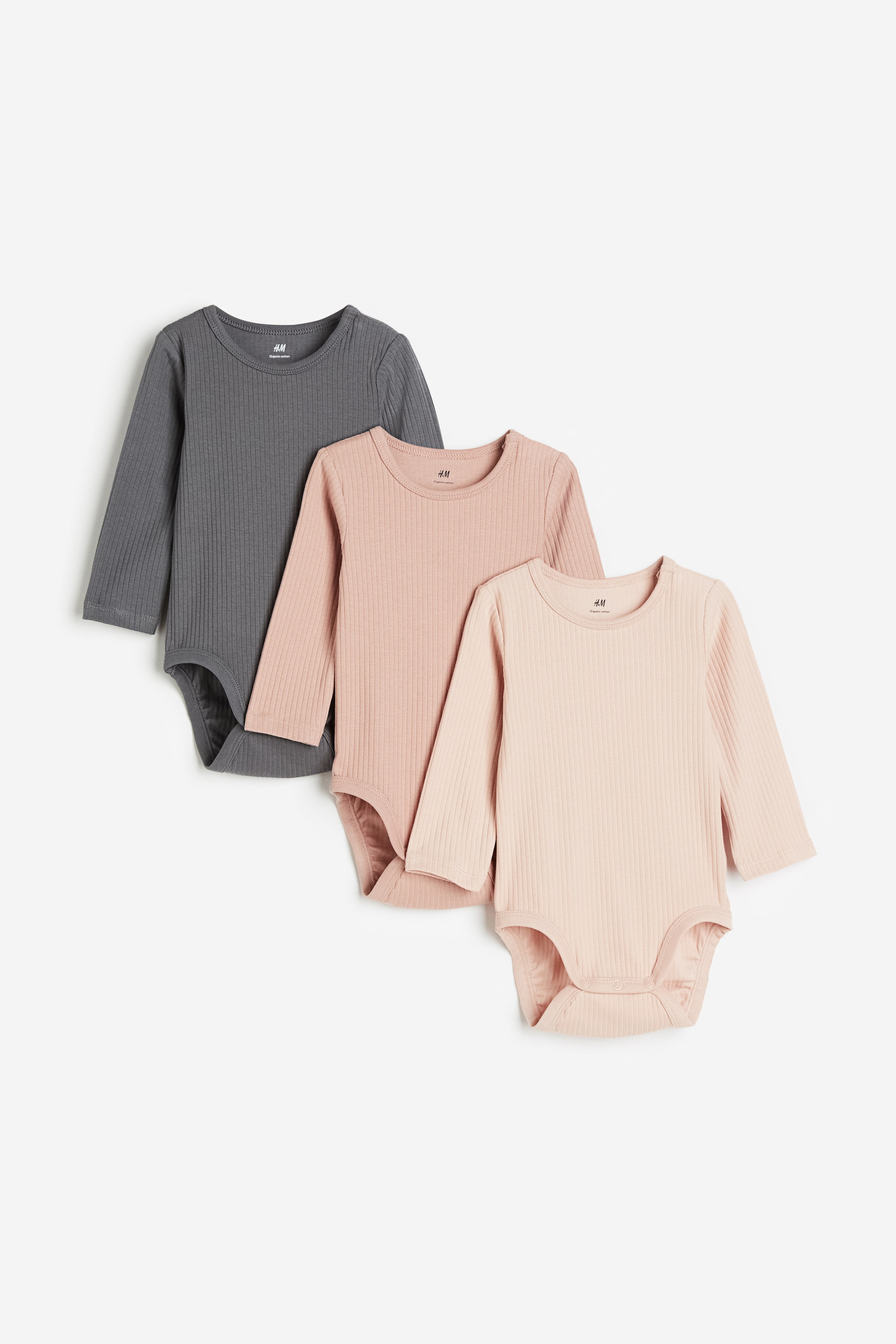 3-pack Ribbed Bodysuits