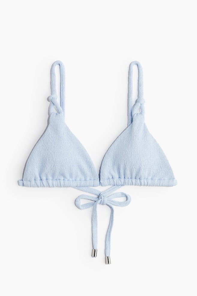 Haut de maillot triangle paddé - Bleu clair/Noir - 1