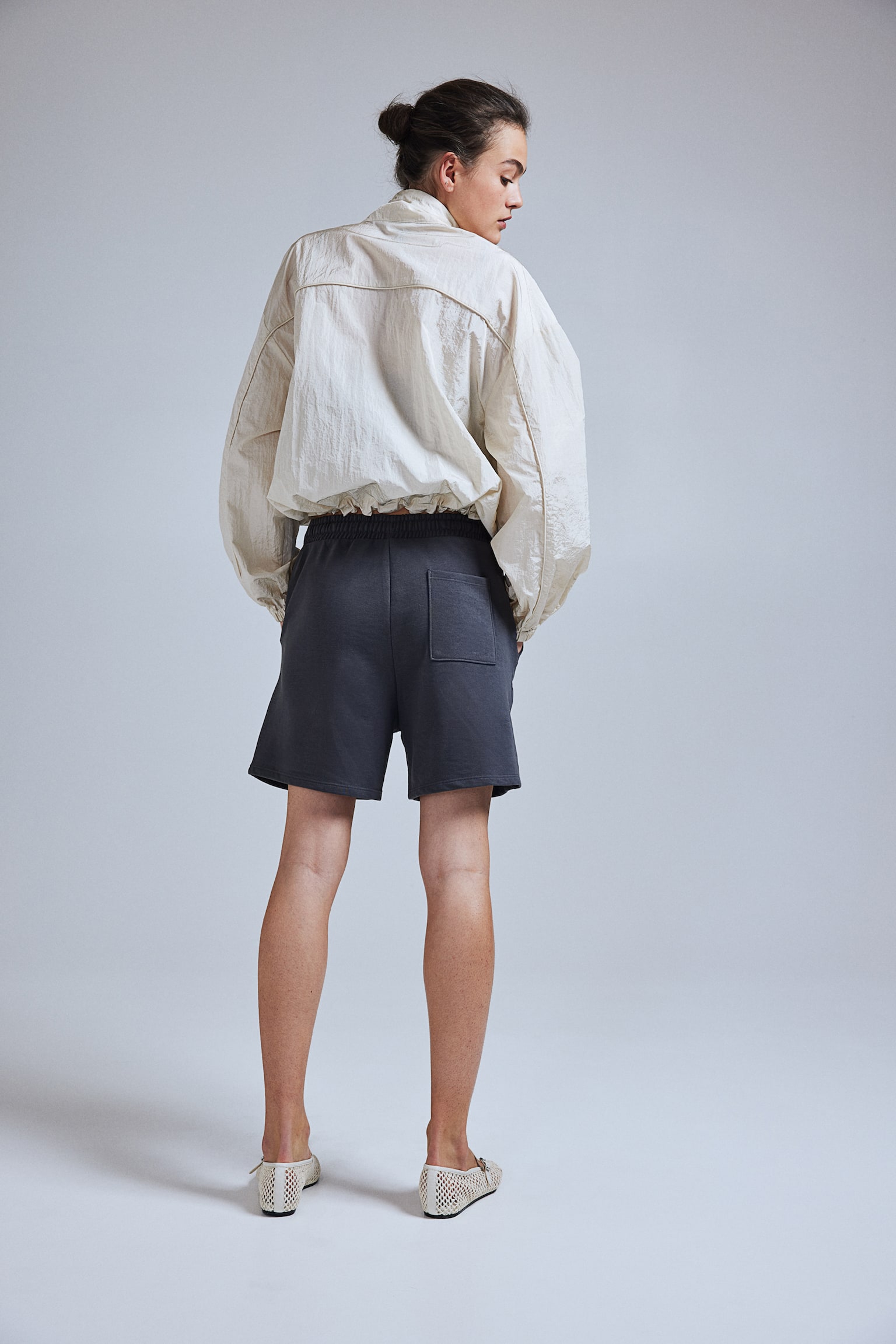 Sweatshirt shorts - Dark grey/Light grey marl/Black/Light beige/Dark blue - 4