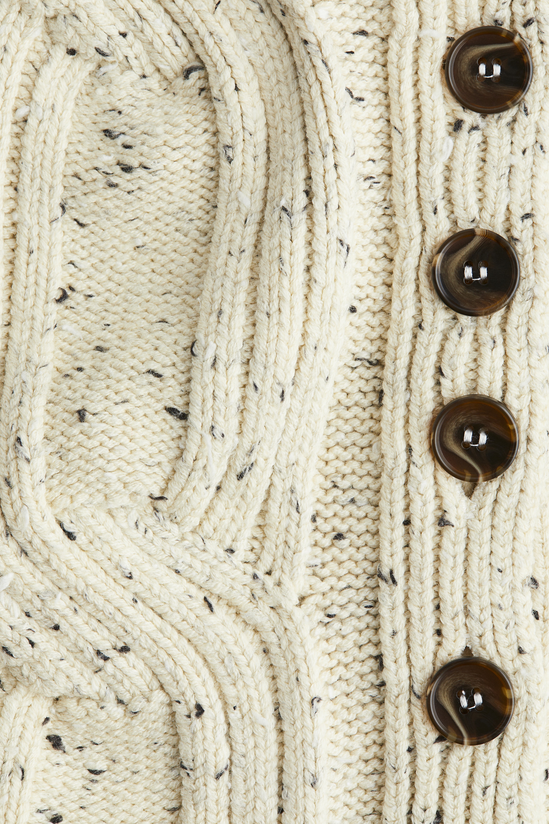 Cable-knit waistcoat