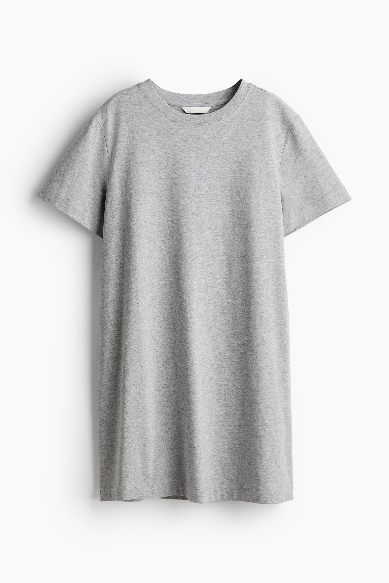 Cotton Tee Dress - Light grey marle/Black/Light beige/Stripe/White/Black stripe/White/Black stripe/Light beige/Light greige - 1