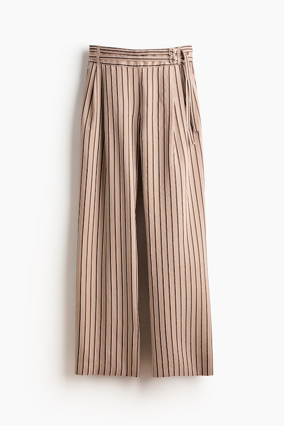 Женские брюки H&M Viscose-Blend Pants with Belt