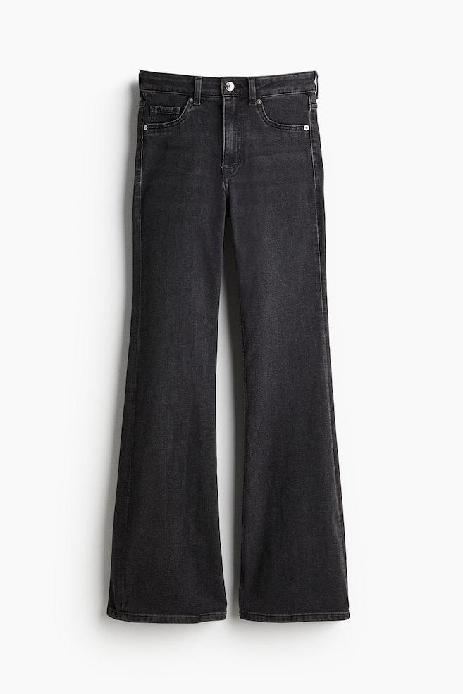 Flared High Jeans - Black/Black/Washed out/Denim blue/Light denim blue/Denim blue/Washed grey/Dark denim blue/Washed denim blue/White/Pale denim blue/Burgundy - 1