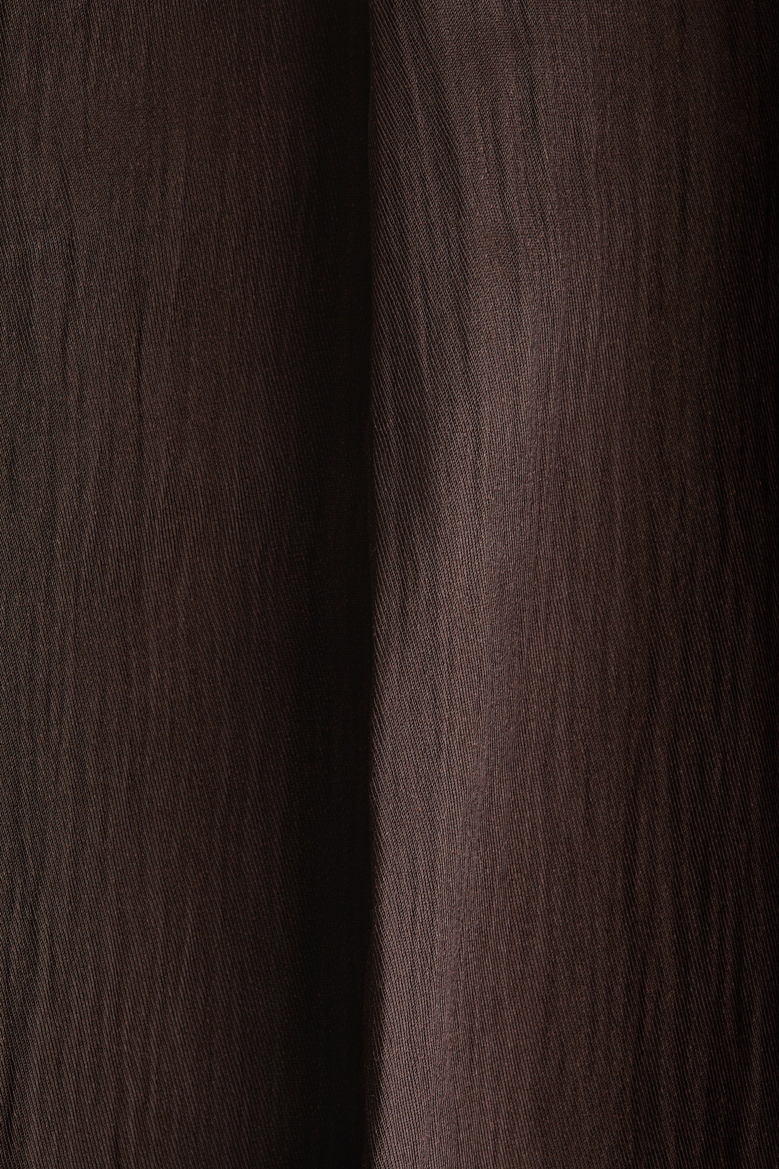 Crinkled tailored trousers - Dark brown - 5
