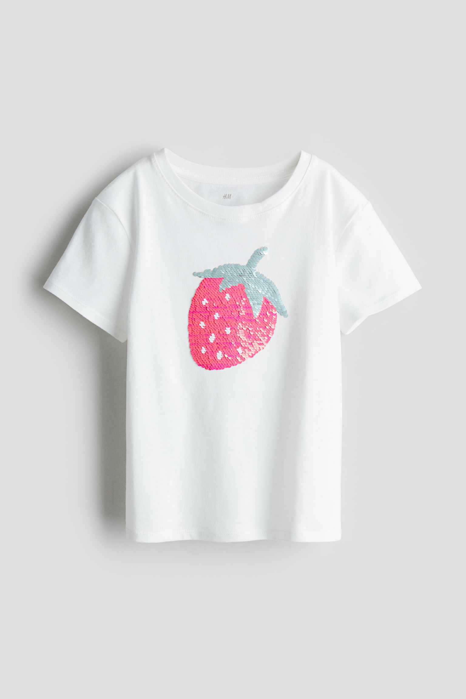 Tee - White/Strawberry/Light pink/Heart/Light beige/Ice cream cone/Light turquoise/Rabbit/Light blue/Bow/Pink/Heart/White/Unicorn - 1