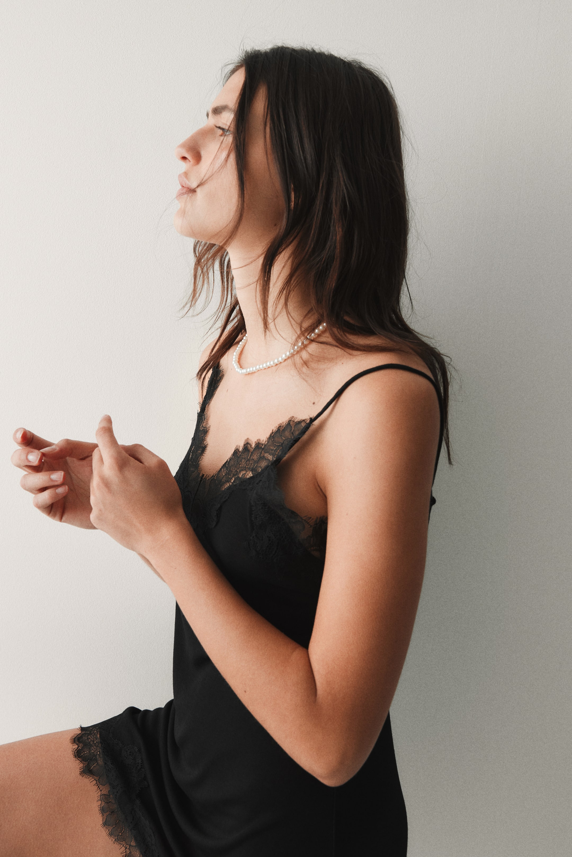 Nuisette avec dentelle