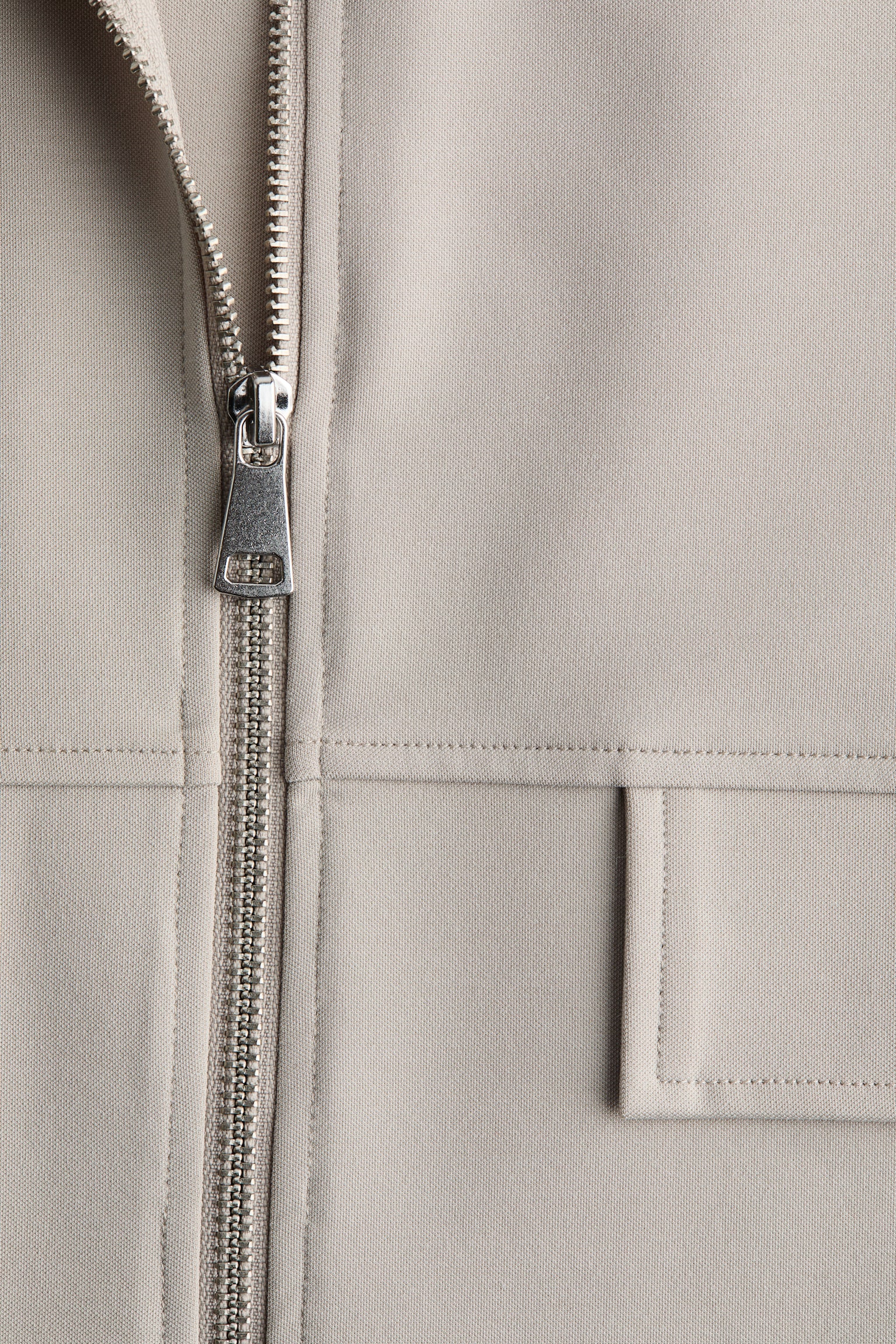 Jerseytop mit Tunnelzug - Greige/Rostrot - 3